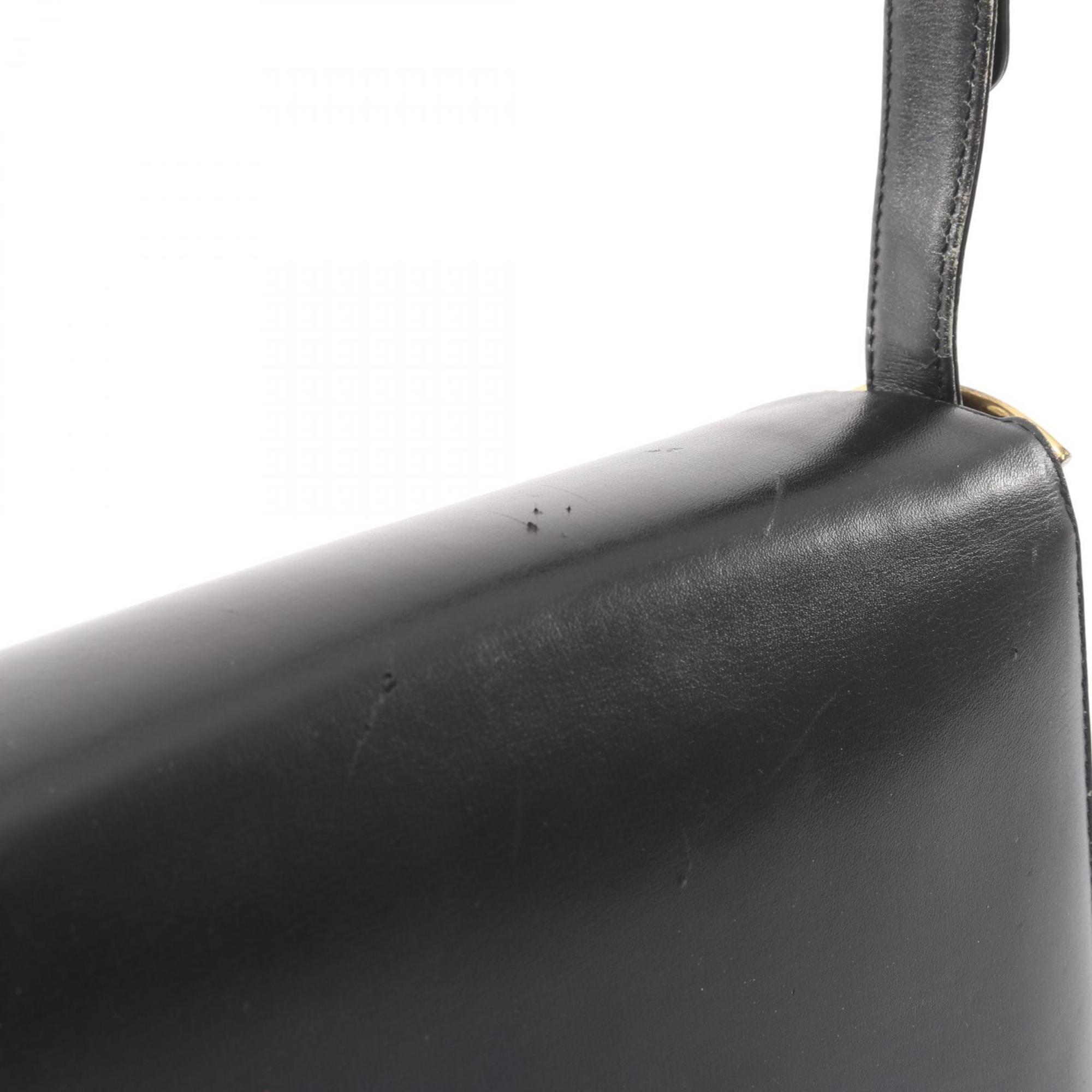 Celine Black Leather Handbag Shoulder Bag (Pre-Owned)