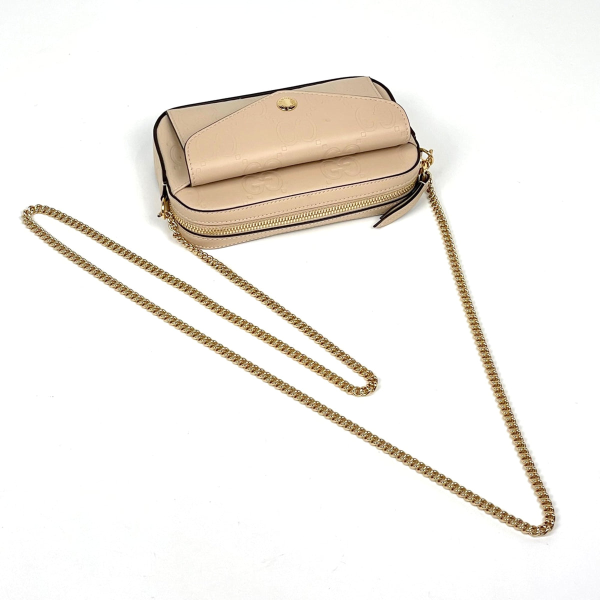 Gucci Beige Leather Shoulder Bag (Pre-Owned)
