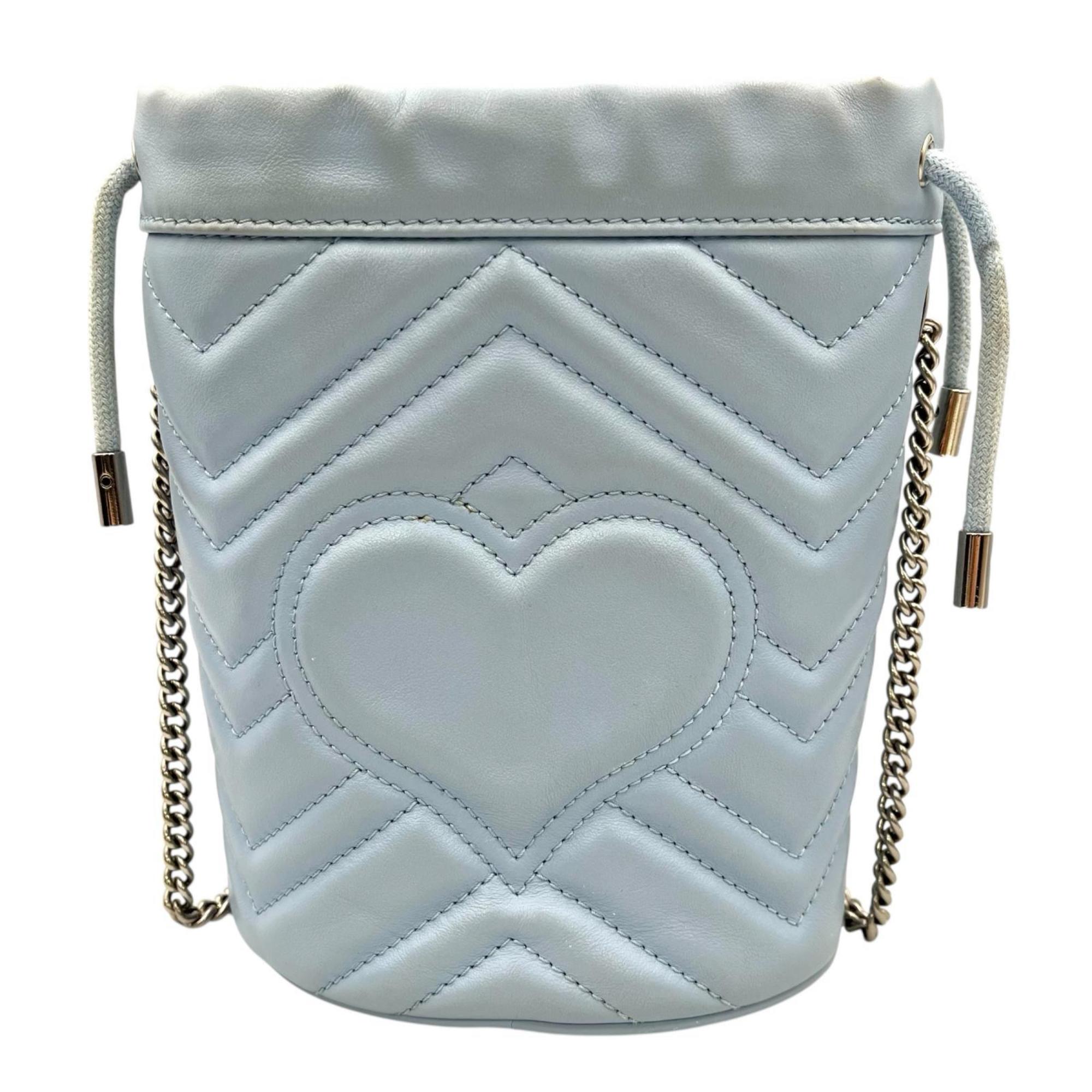 Gucci Blue Leather Shoulder Bag (Pre-Owned)