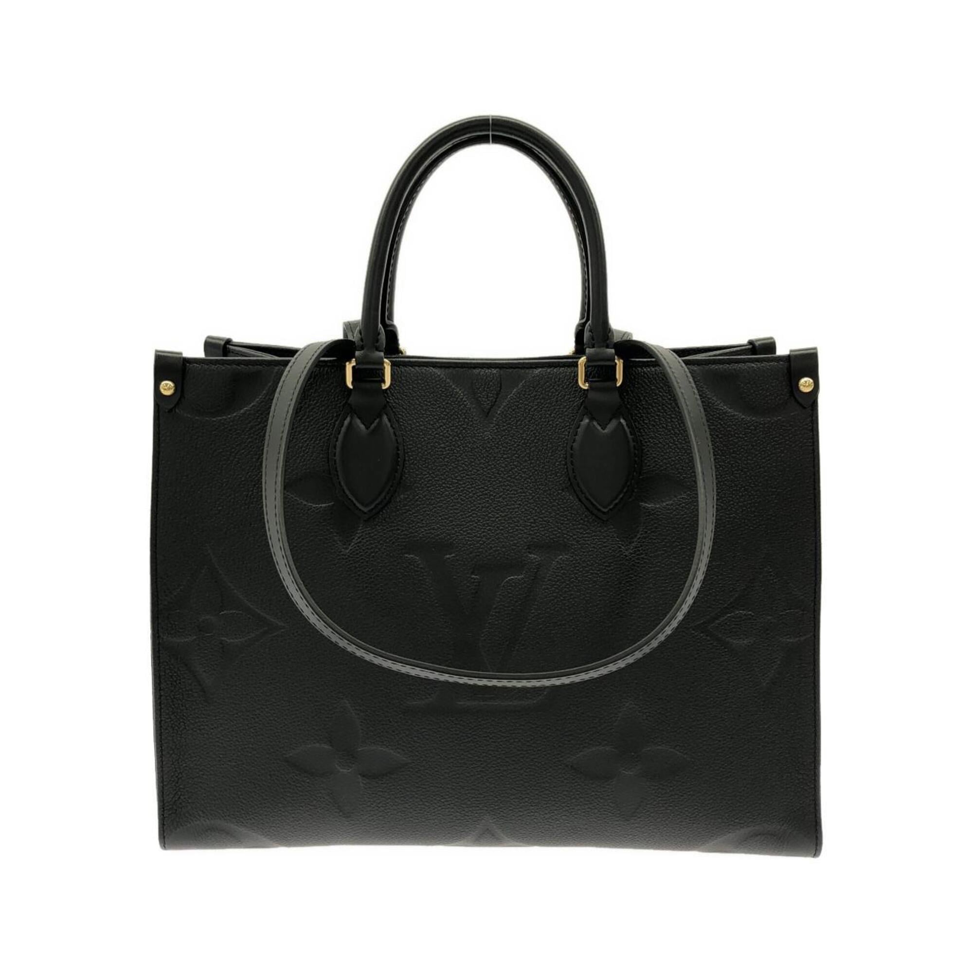 Louis Vuitton Black Leather Handbag (Pre-Owned)
