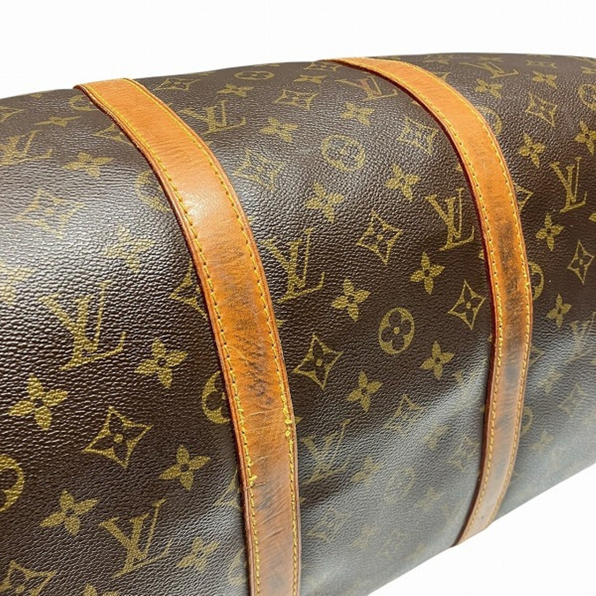 Louis Vuitton Brown Monogram Boston Bag Handbag (Pre-Owned)