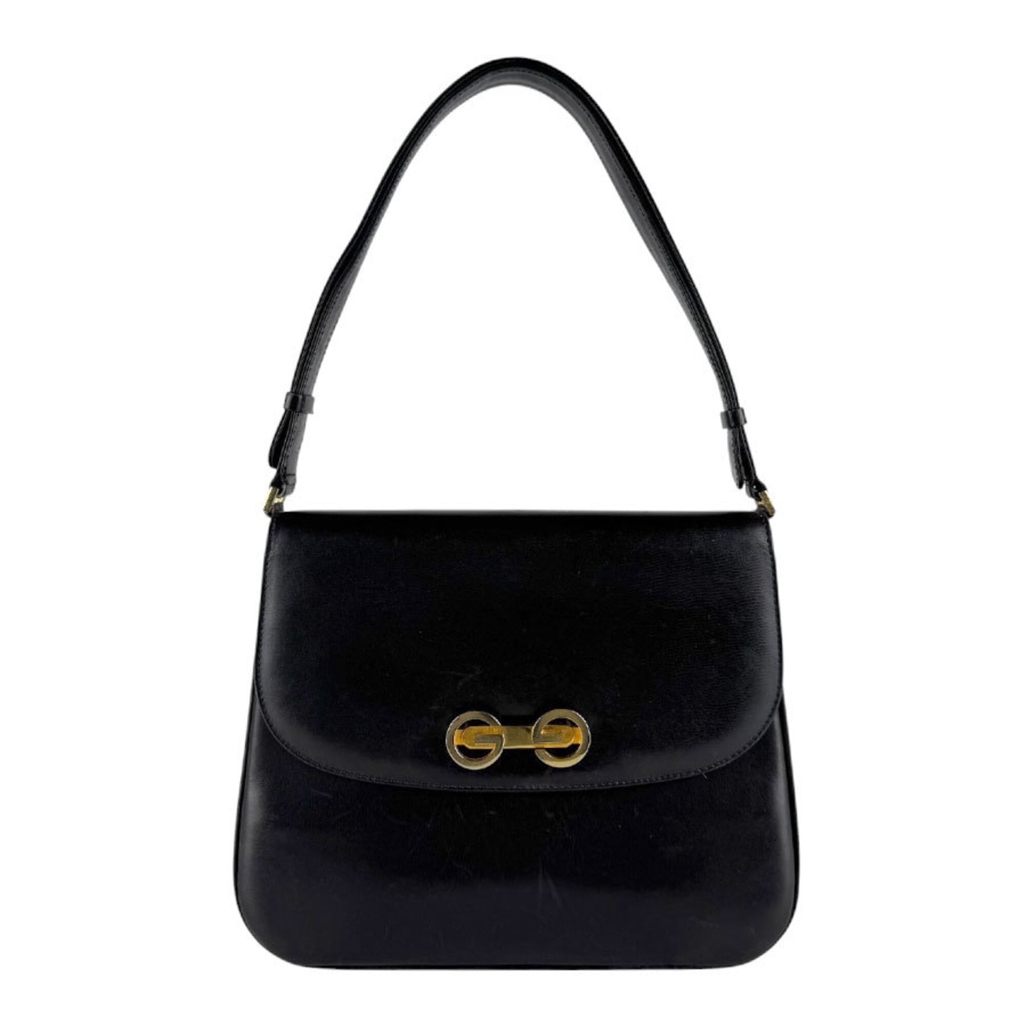 Gucci Black Leather Shoulder Bag (Pre-Owned)