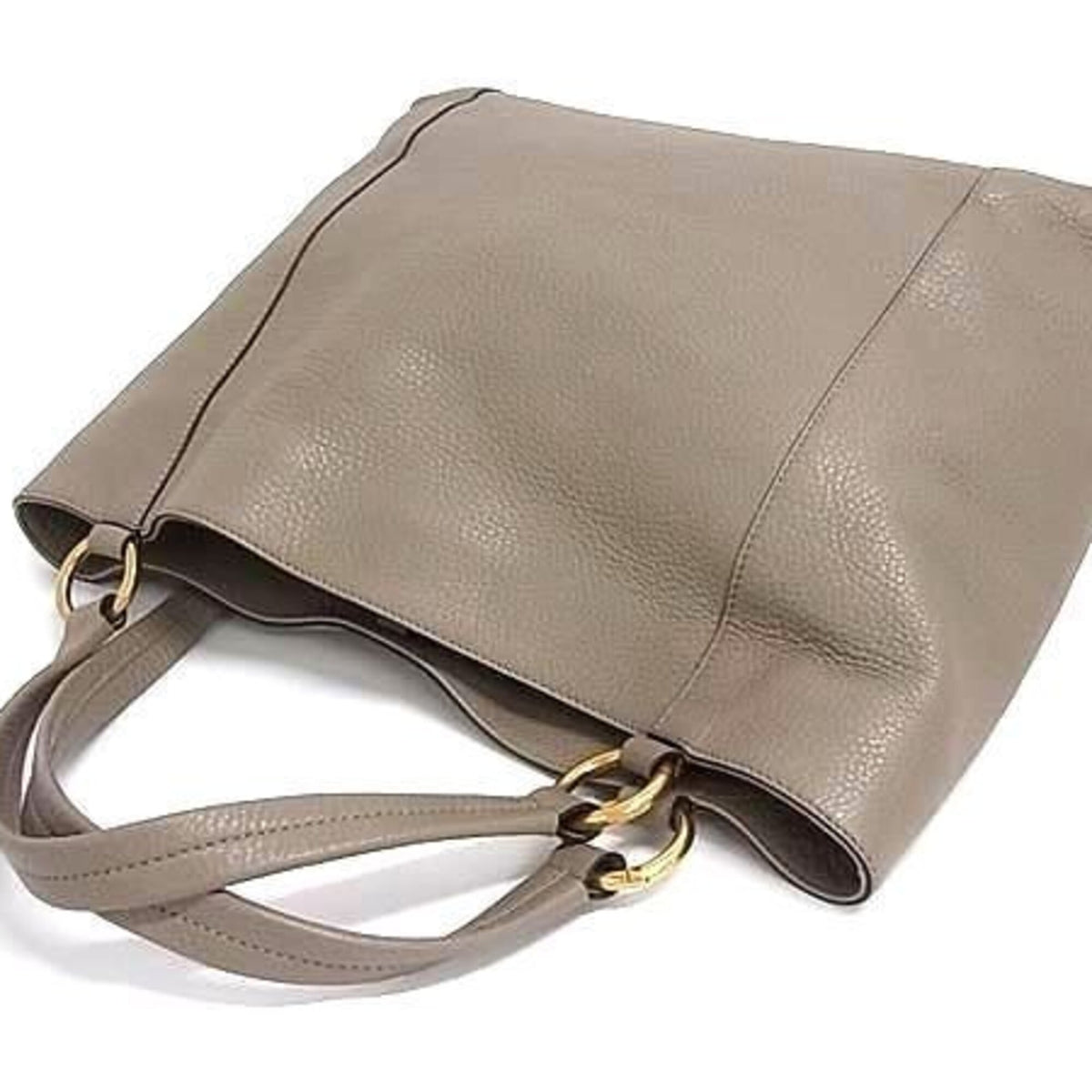 Gucci Grayish Leather Tote Bag (Pre-Owned)