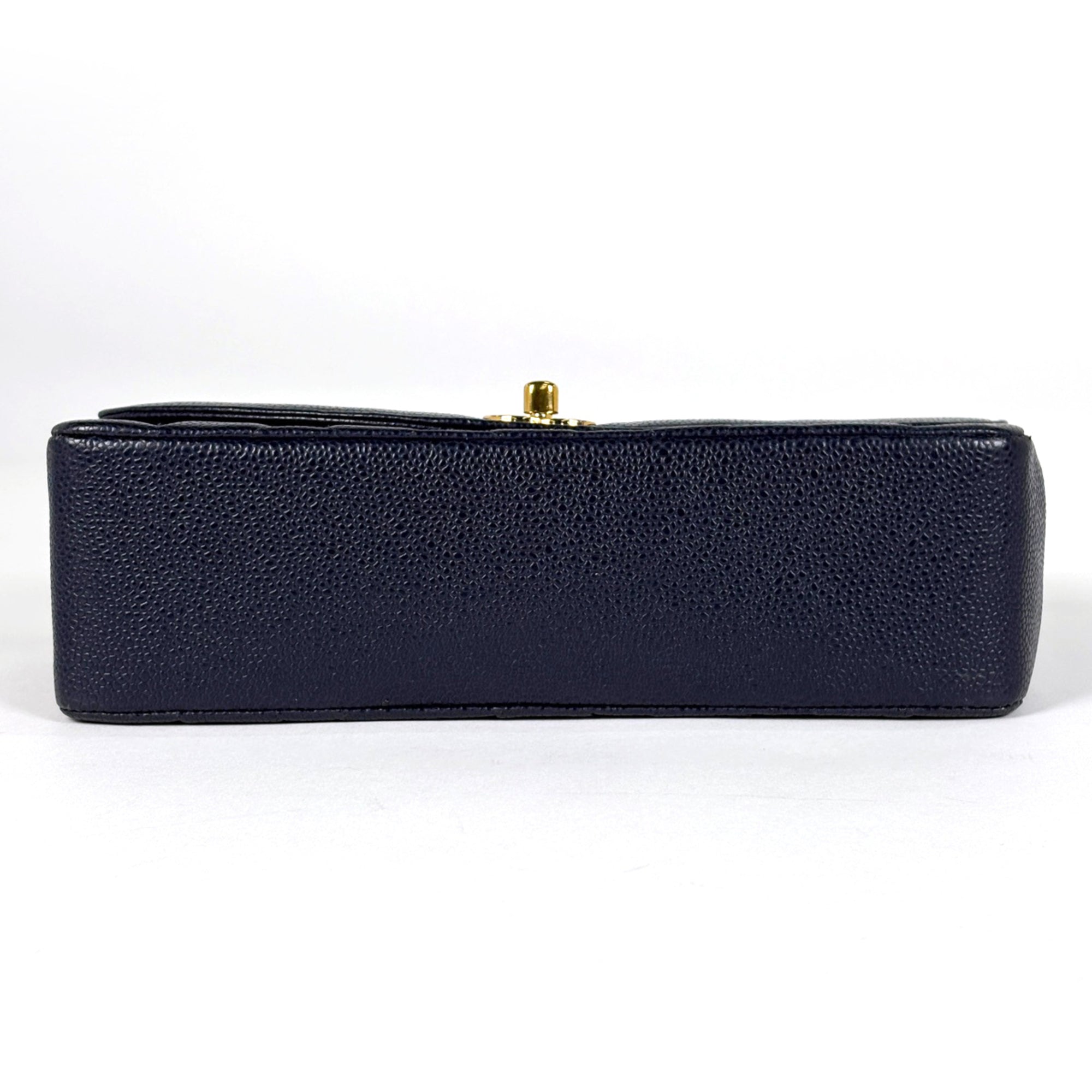 Chanel Matelasse Navy Grained Calfskin Shoulder Bag (Pre-Owned)