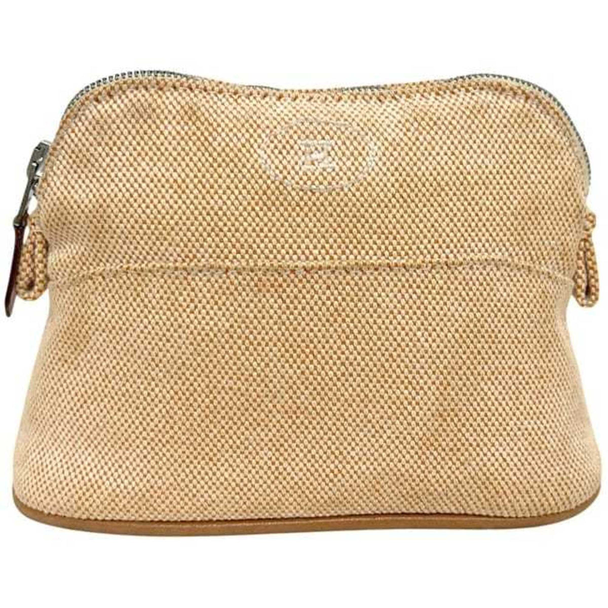 Hermes Beige Toile H Pouch (Pre-Owned)