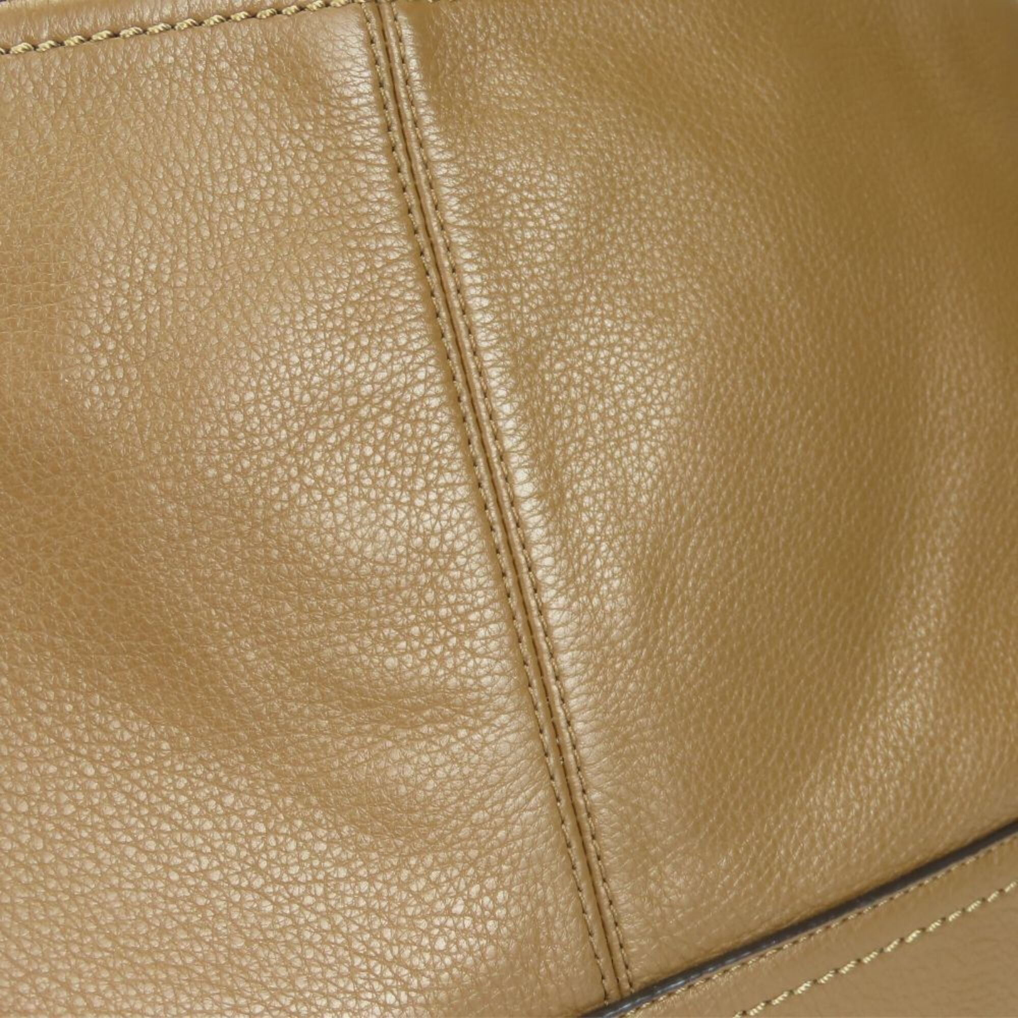 Coach Brown Leather Tote Bag (Pre-Owned)