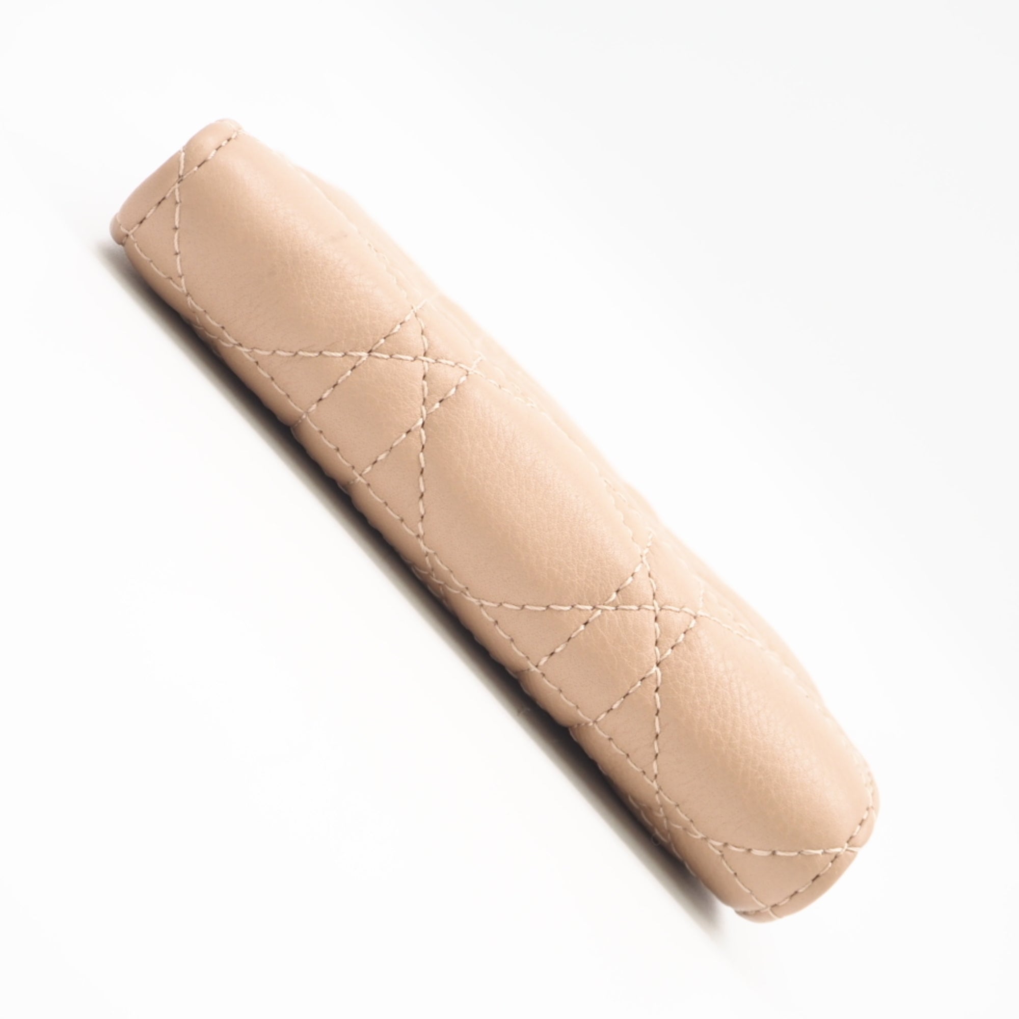 Christian Dior Pink Beige Leather Wallet (Bi-Fold) (Pre-Owned)