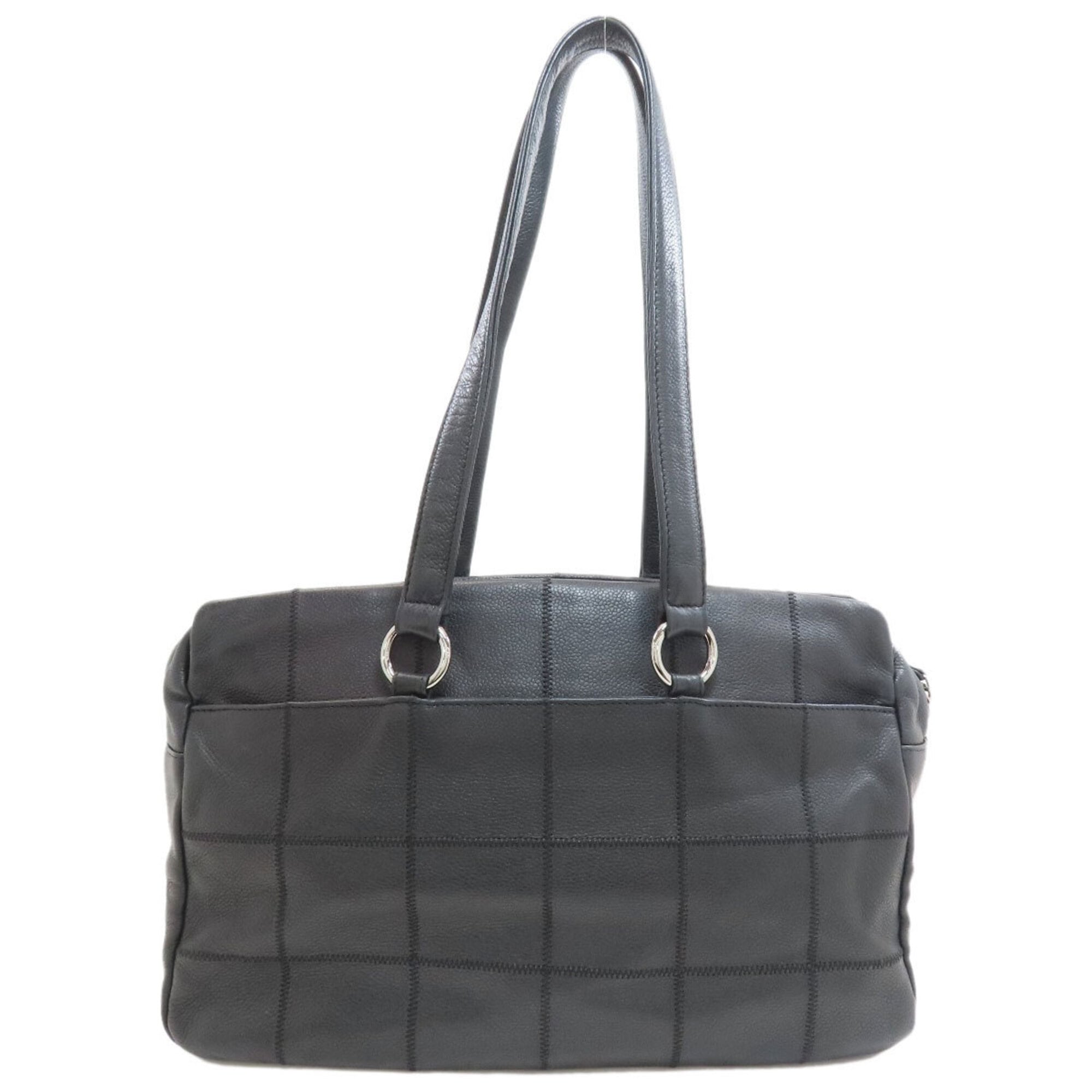 Chanel Black Leather Tote Bag (Pre-Owned)