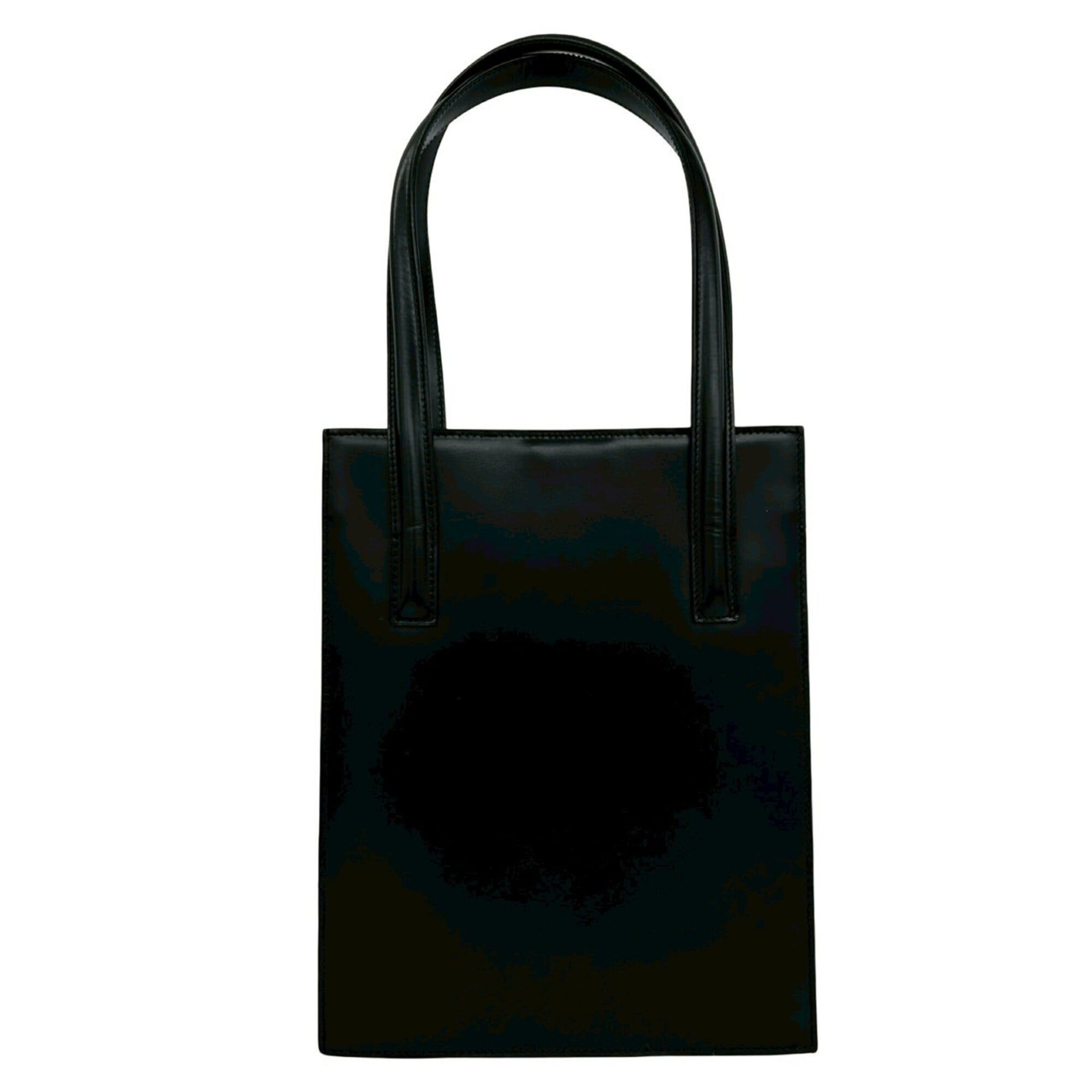 Cartier Black Leather Shoulder Bag Tote Bag (Pre-Owned)