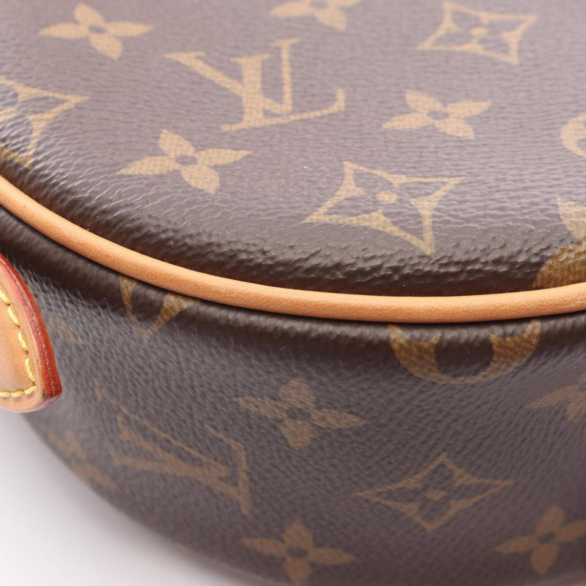 Louis Vuitton Brown Monogram Coated Canvas Leather Handbag Shoulder Bag (Pre-Owned)
