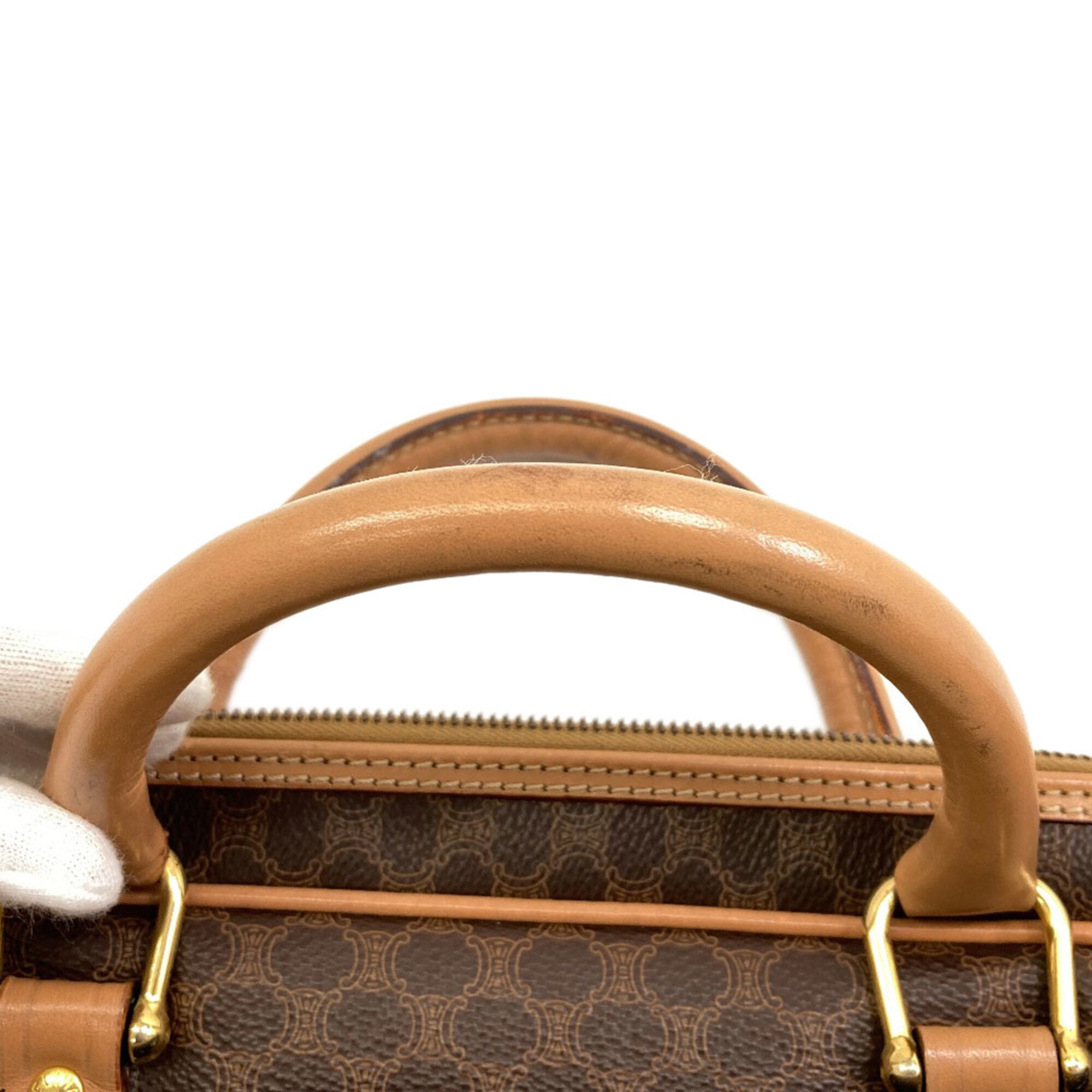 Celine Brown Leather Briefcase (Pre-Owned)