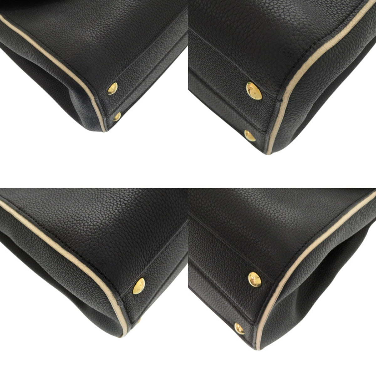 Louis Vuitton Brown Noir Leather Monogram Handbag Shoulder Bag (Pre-Owned)