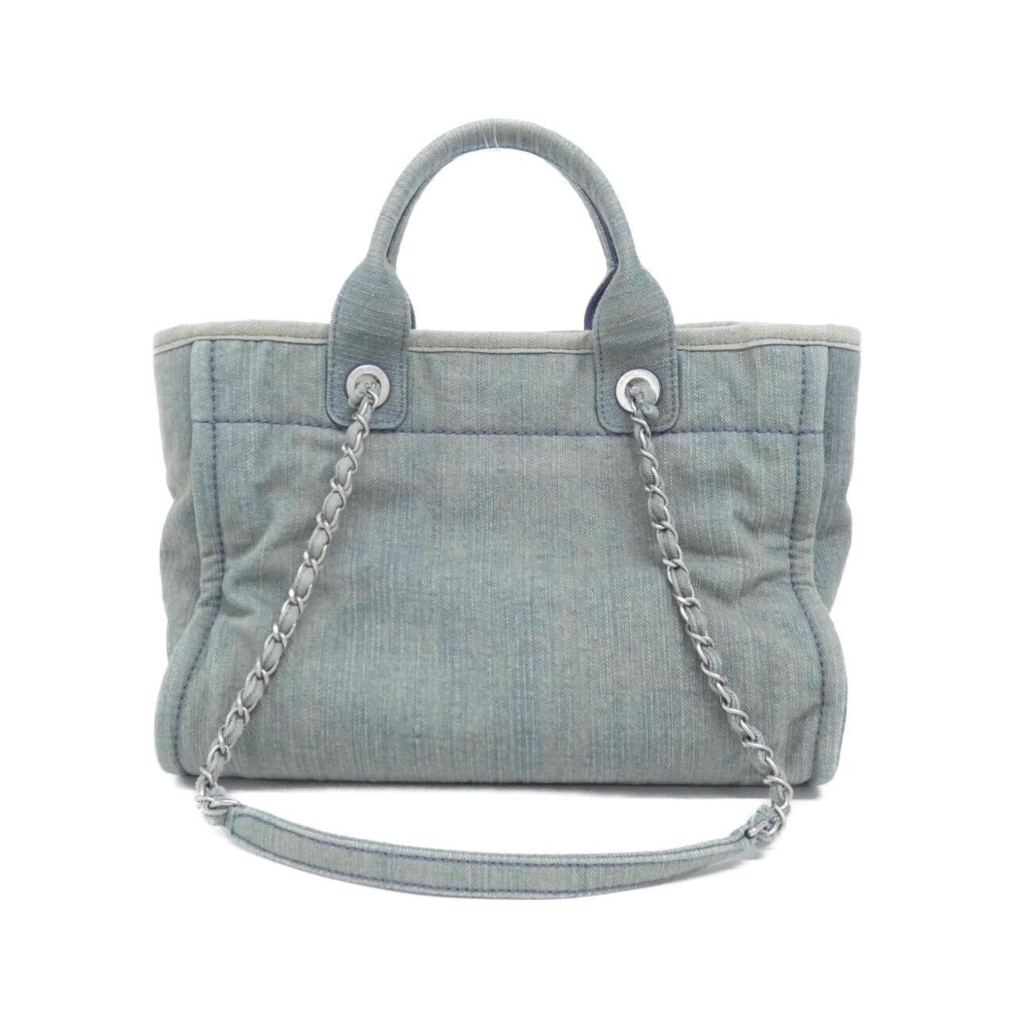 Chanel Blue Denim Handbag Pouch (Pre-Owned)