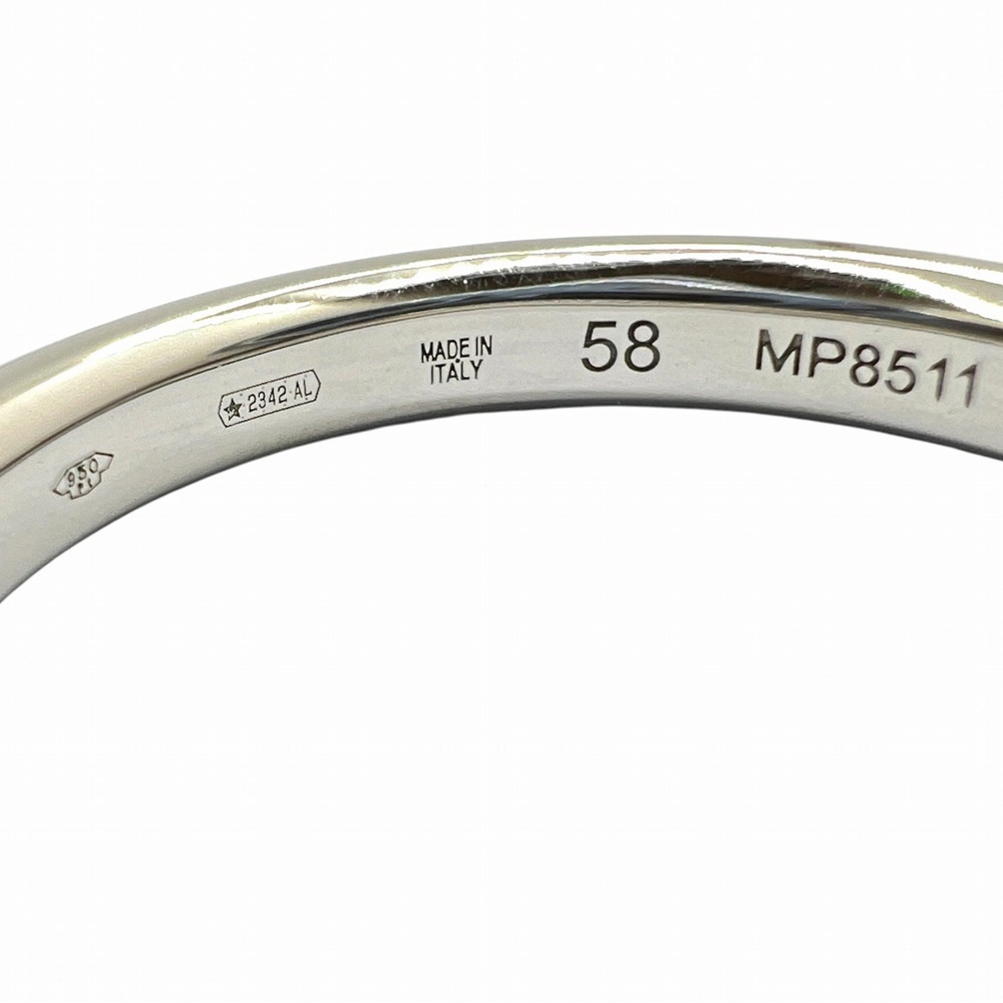 Bvlgari Platinum Platinum 950 Band Ring (Pre-Owned)