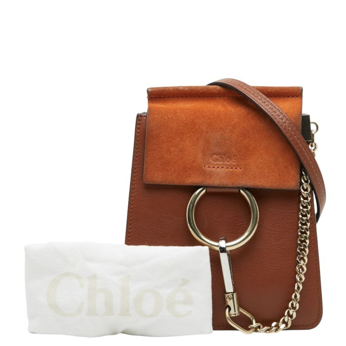 Chloé Brown Leather Suede Shoulder Bag (Pre-Owned)