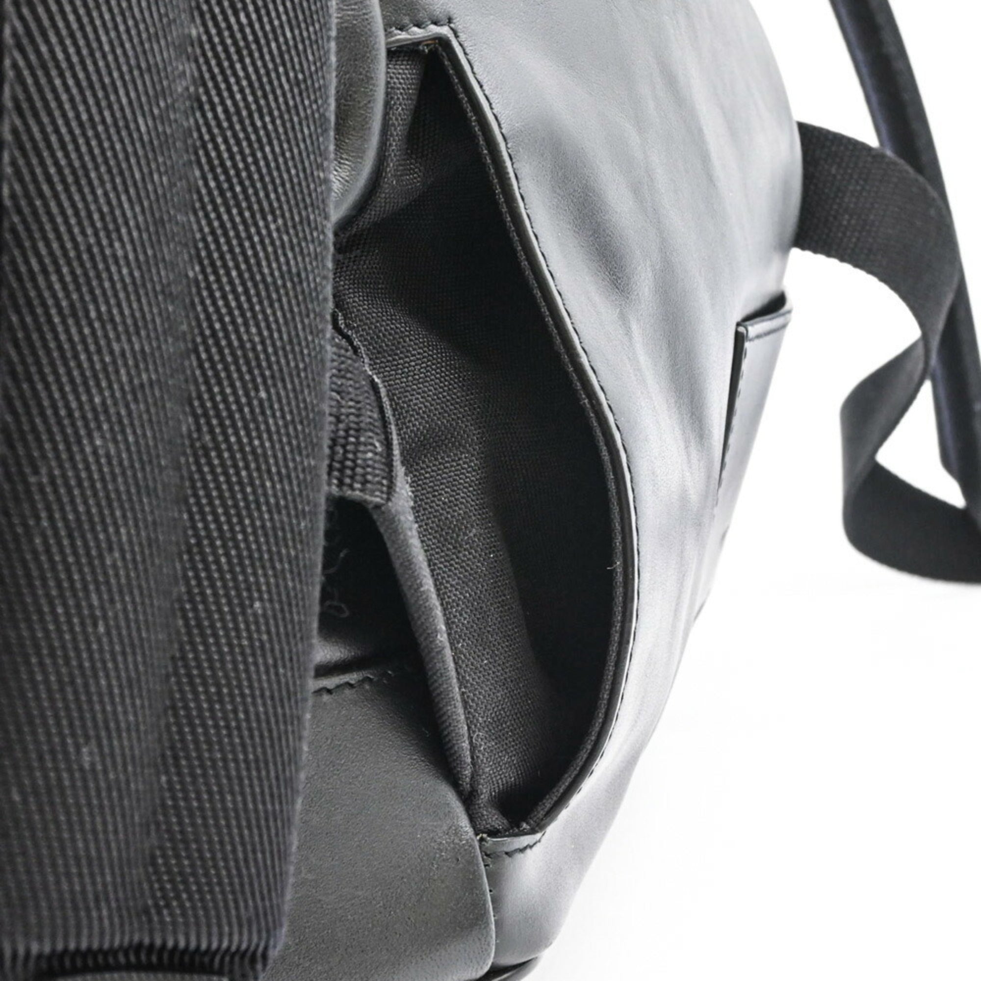 Yves Saint Laurent Black Pvc Backpack (Pre-Owned)