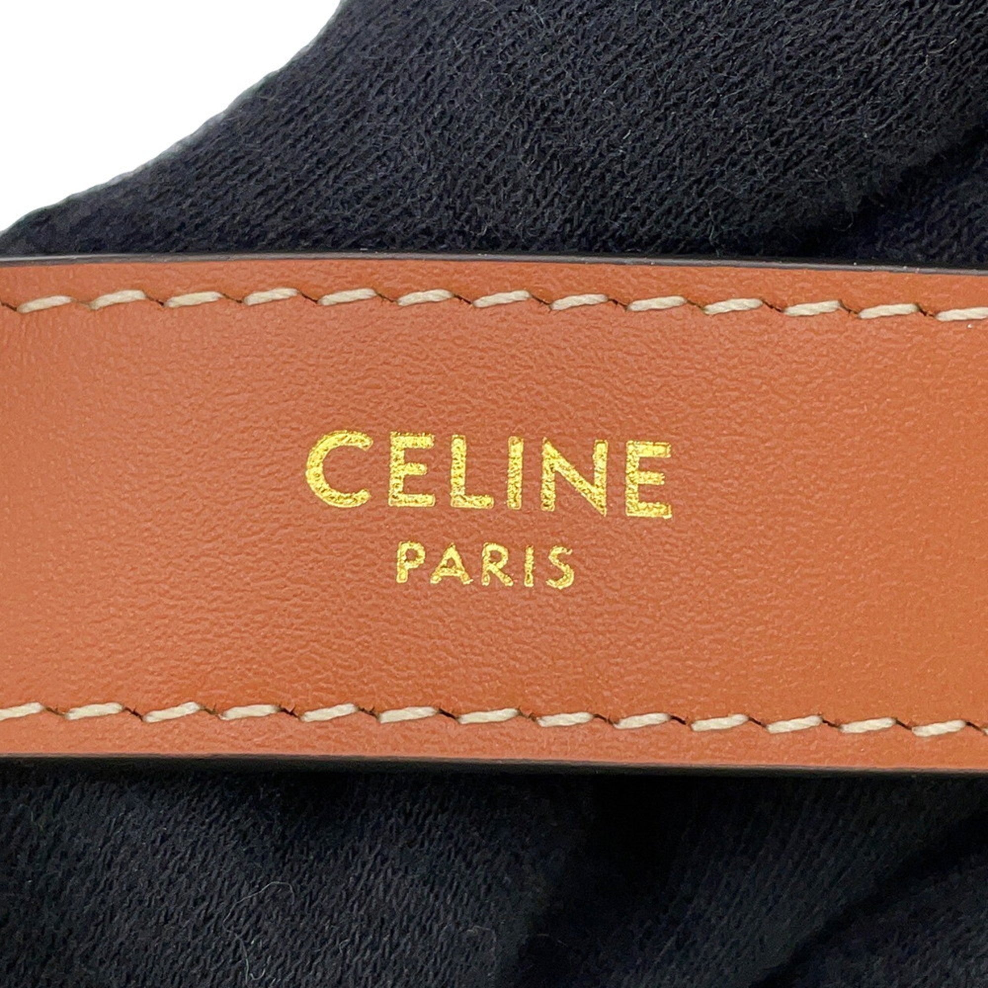 Celine Brown Dark Brown Pvc Leather Handbag Shoulder Bag (Pre-Owned)