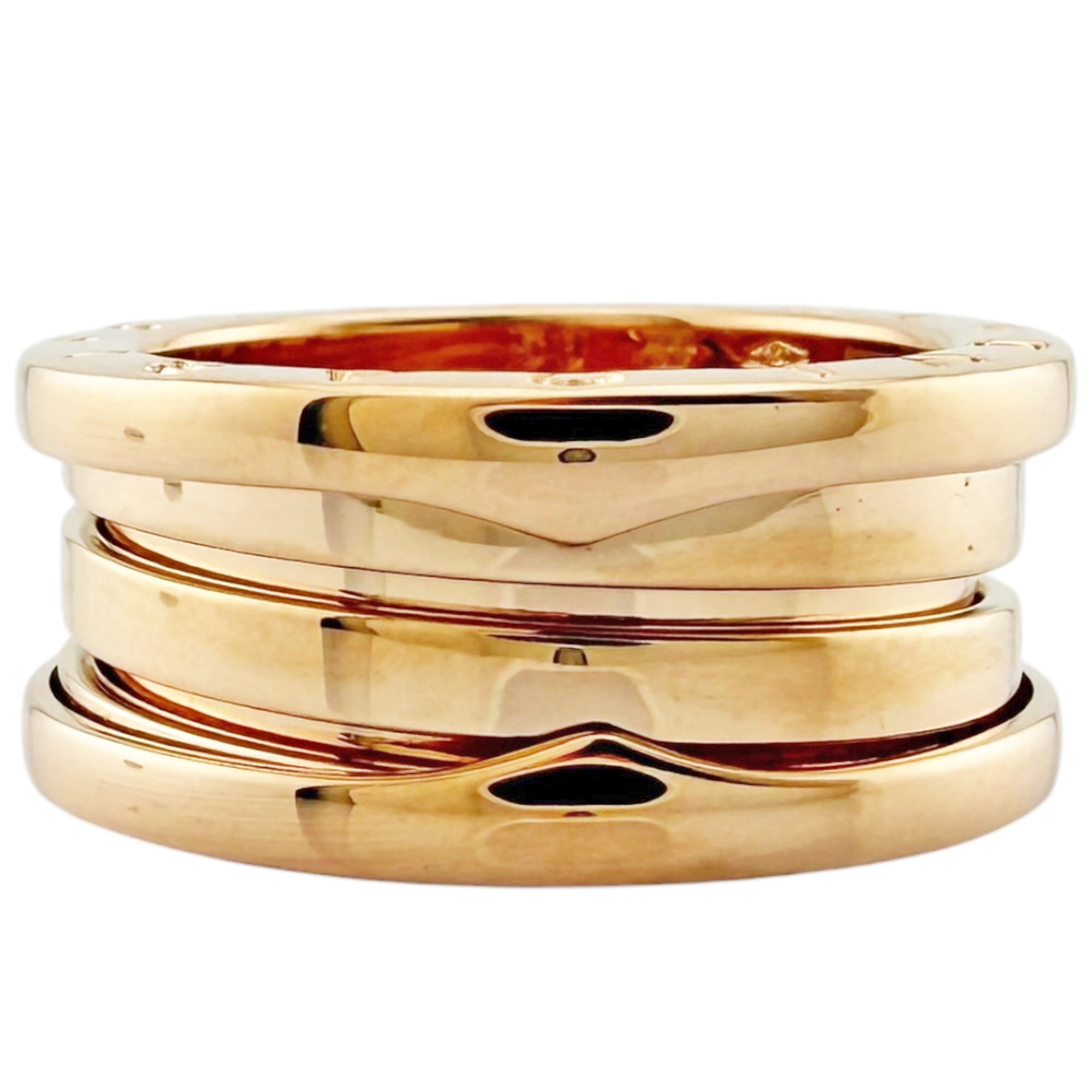 Bvlgari Gold Pink Pink Gold (18K) Band Ring (Pre-Owned)