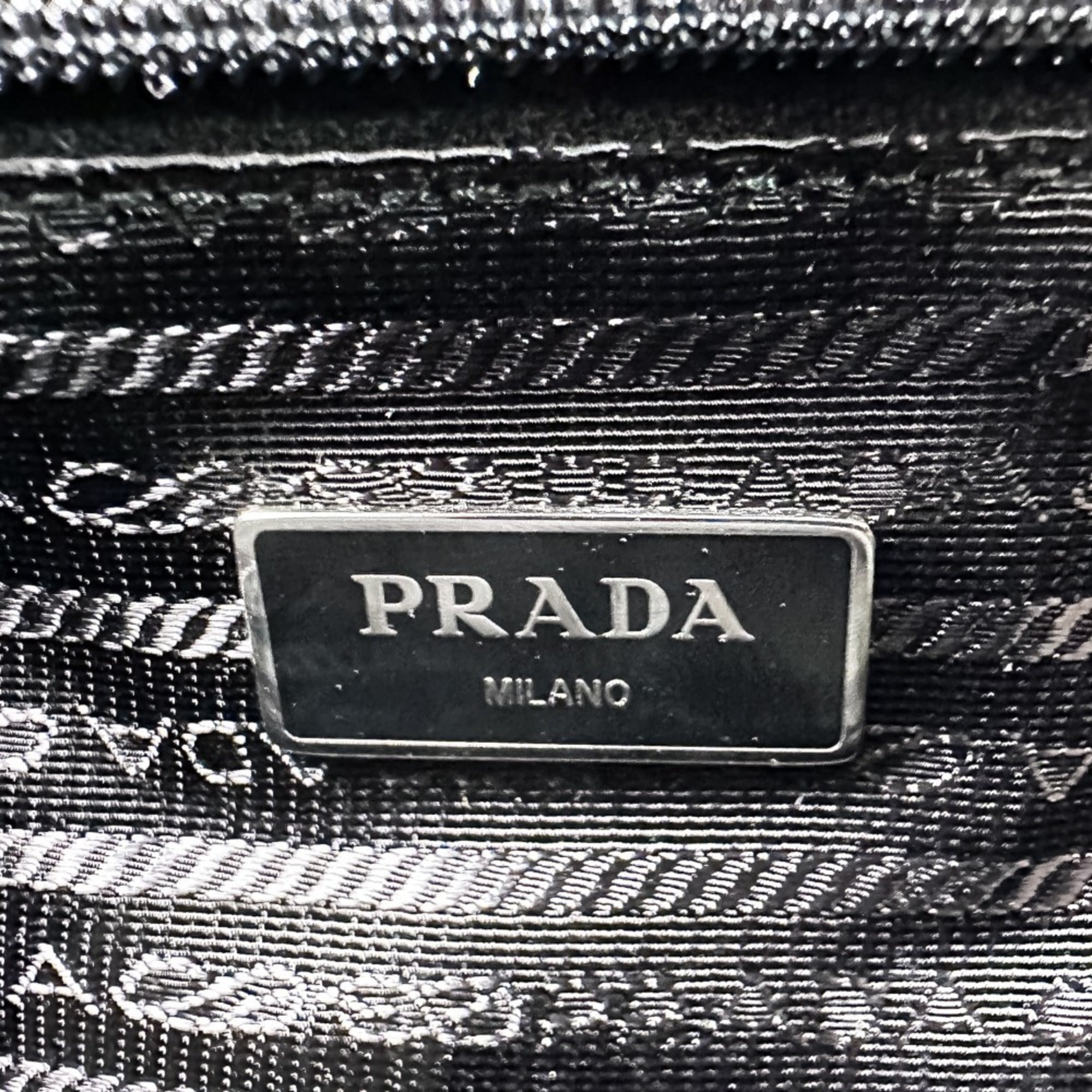 Prada Black Handbag Pouch Shoulder Bag (Pre-Owned)