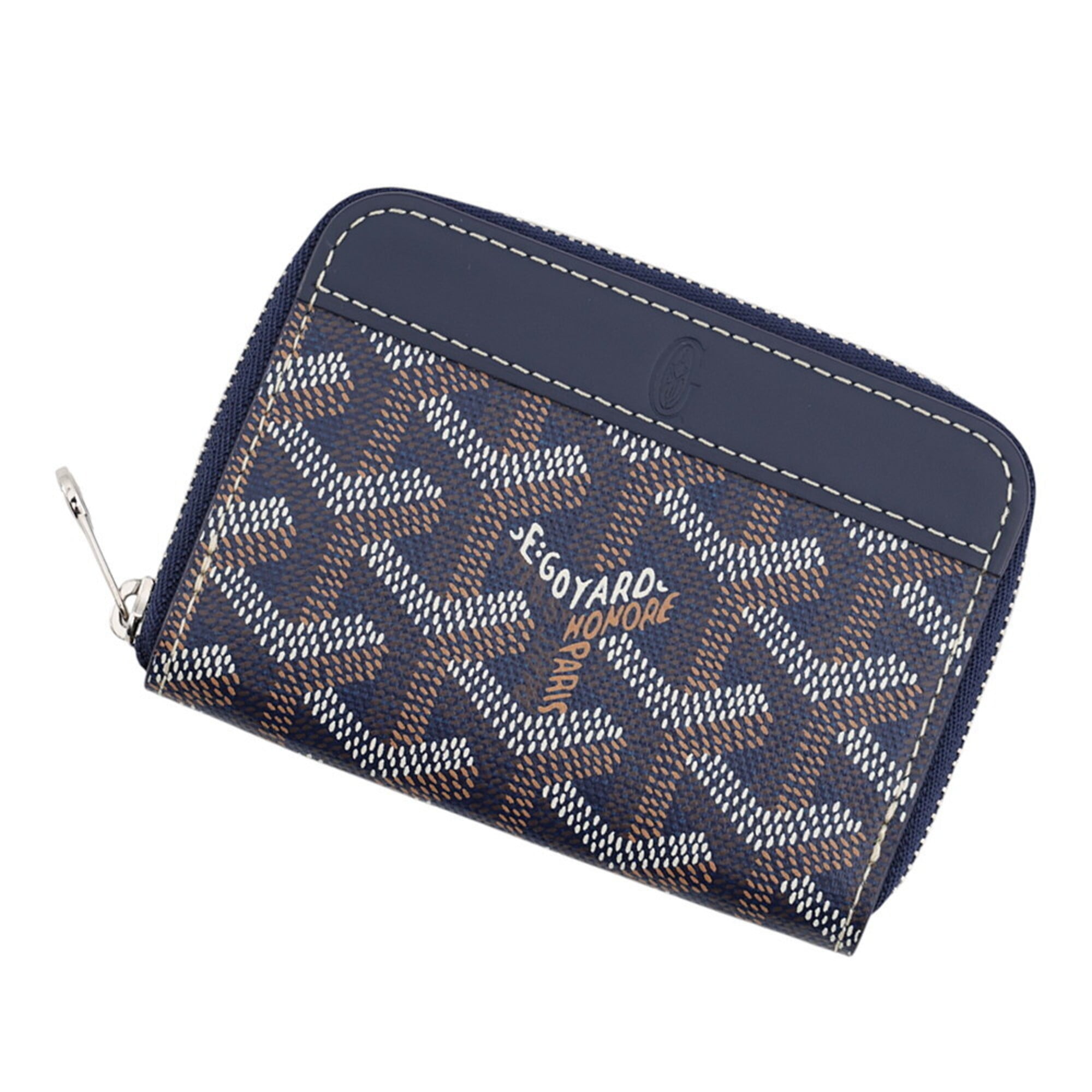 Goyard Blue Navy Pvc Leather Coin Purse/Coin Case (Pre-Owned)