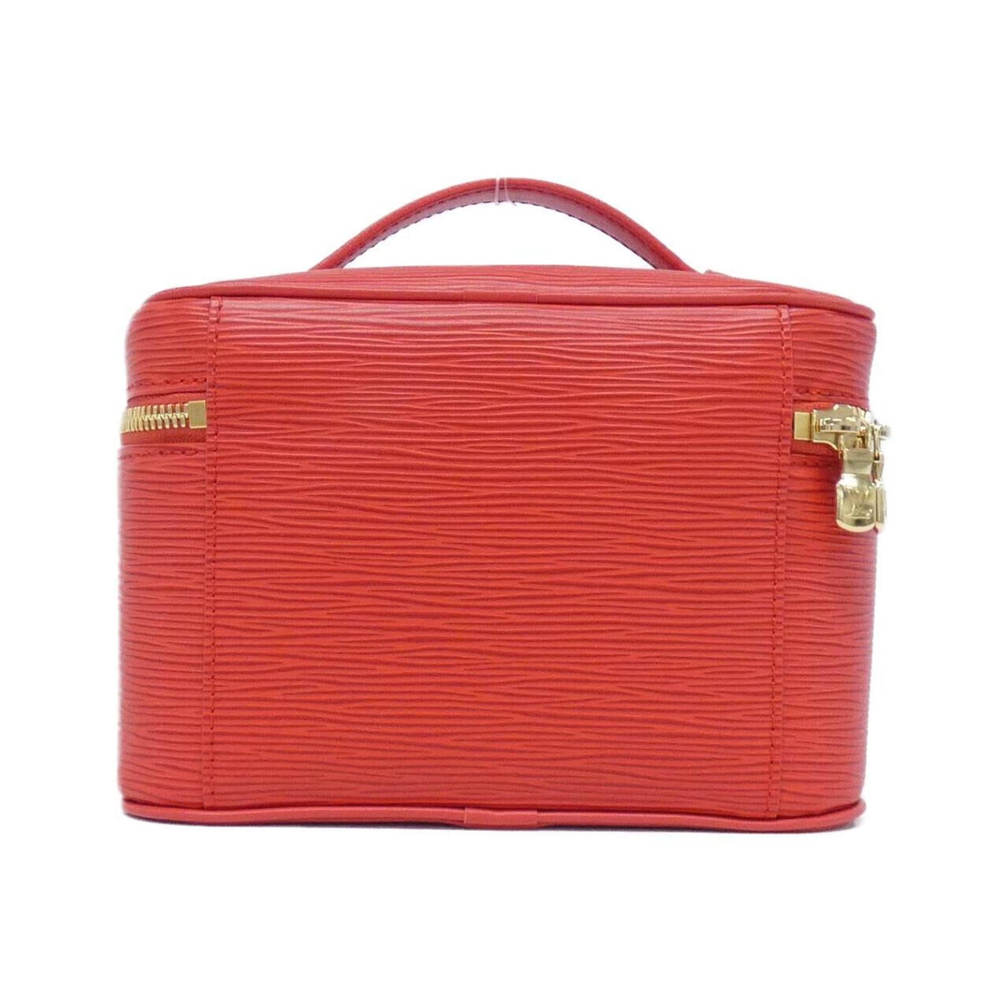 Louis Vuitton Red Color Leather Handbag (Pre-Owned)