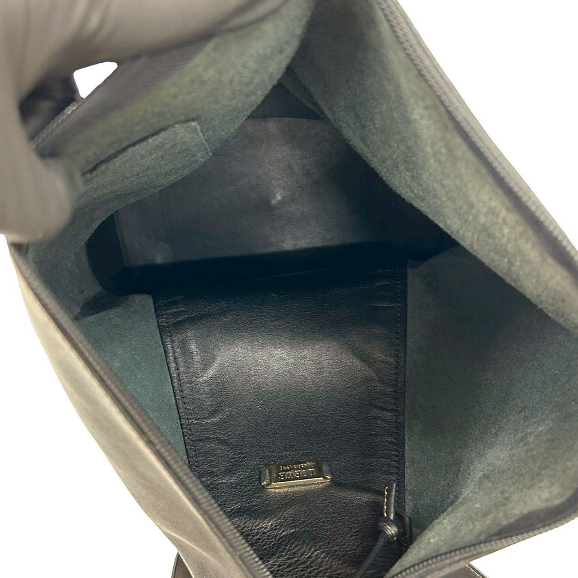Loewe Black Leather Backpack Pouch (Pre-Owned)