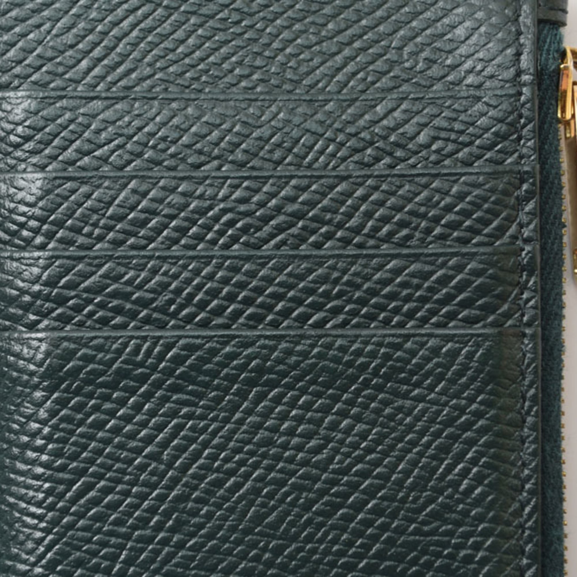 Celine Green Leather Coin Purse/Coin Case (Pre-Owned)