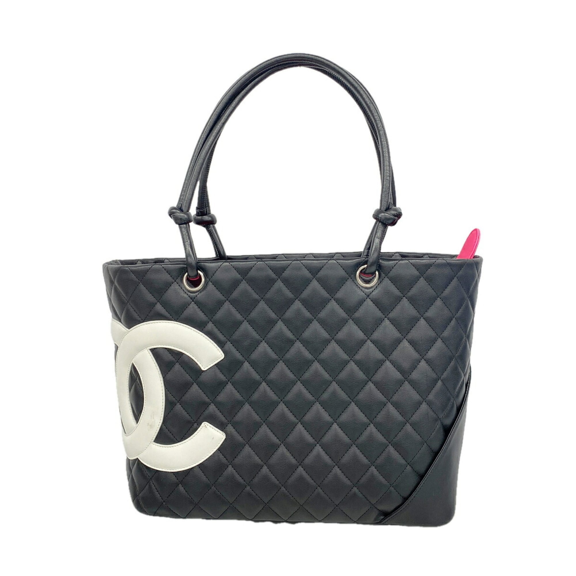 Chanel Black Leather Tote Bag (Pre-Owned)
