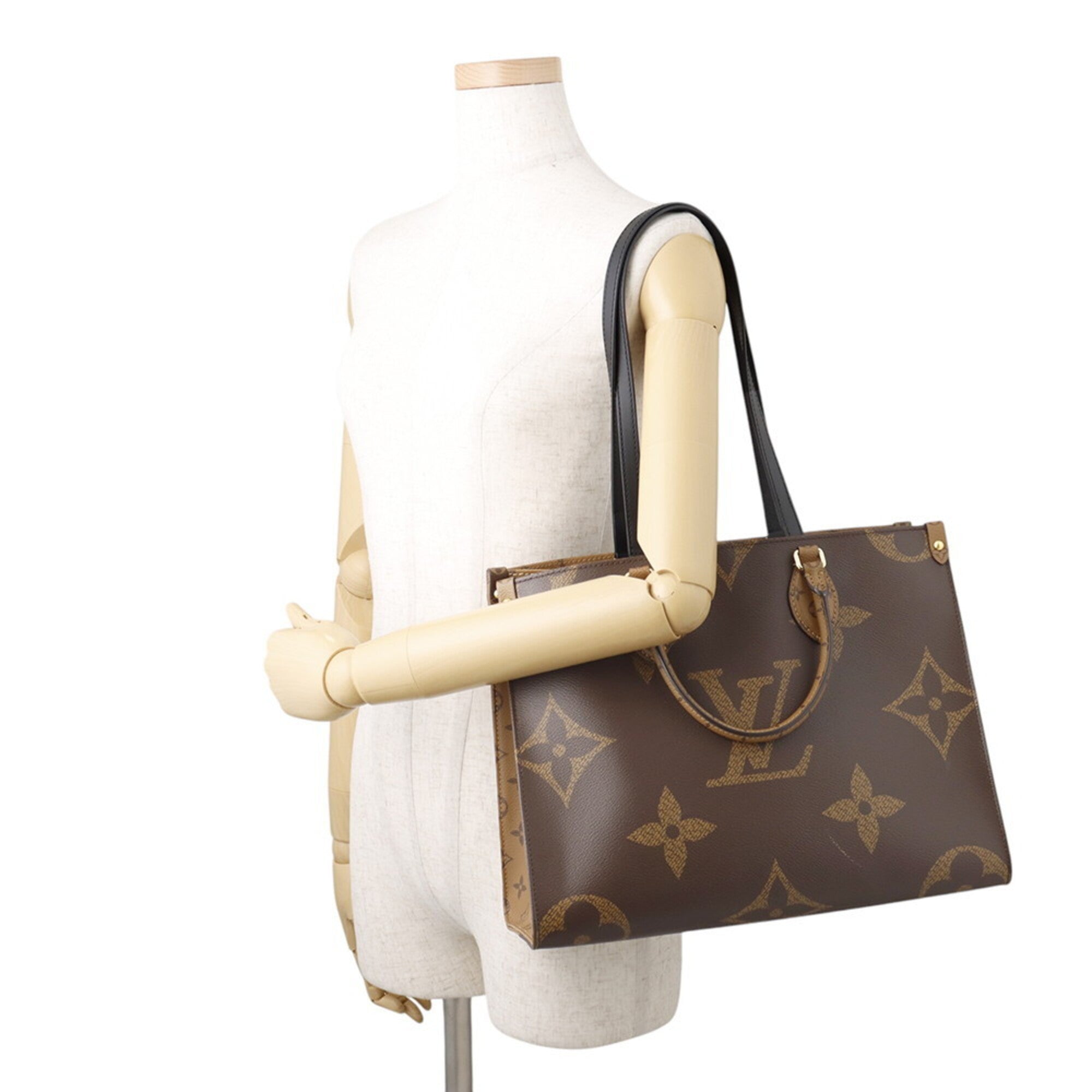 Louis Vuitton Monogram Reverse Red Color Monogram Reverse Handbag Tote Bag (Pre-Owned)