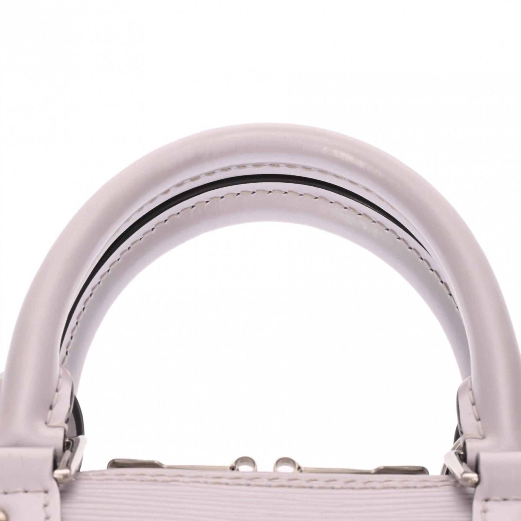 Louis Vuitton Light Gray Light Pink Lilac Leather Handbag (Pre-Owned)