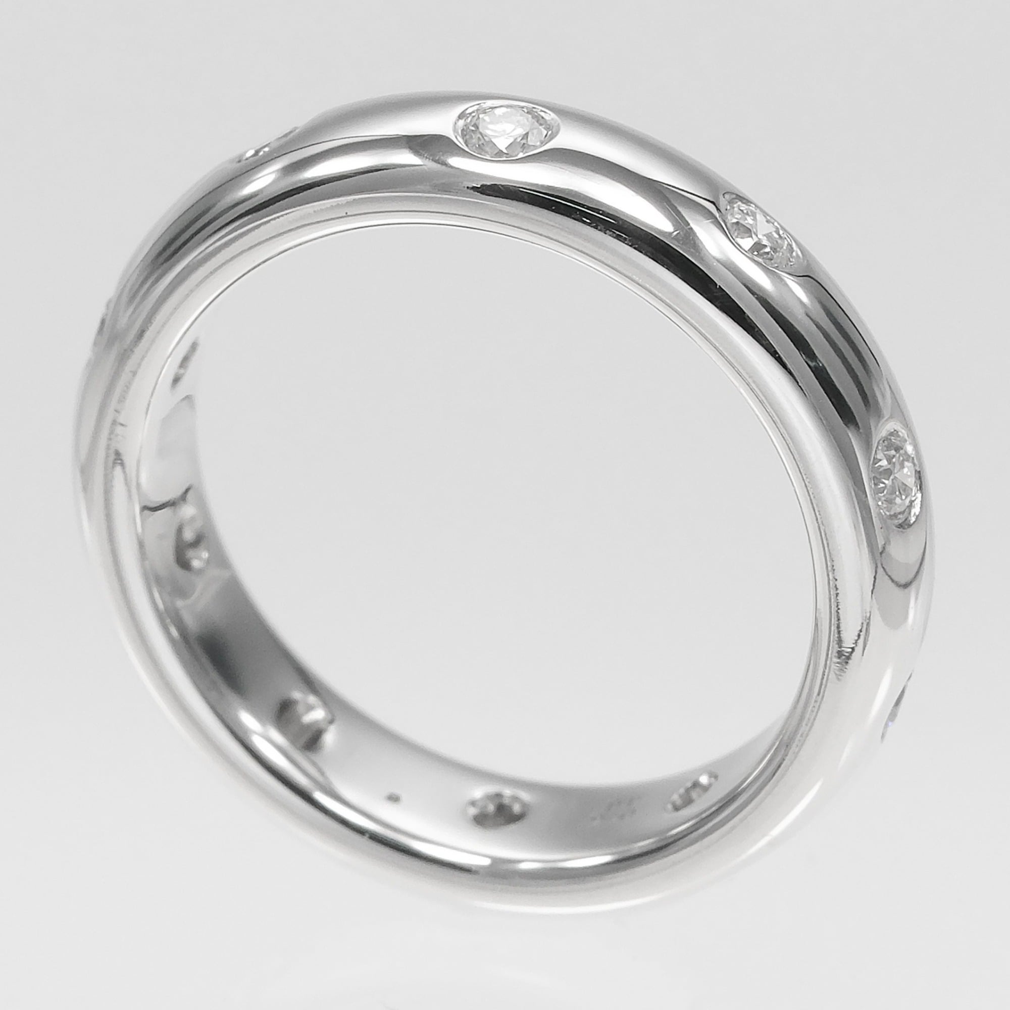 Tiffany Platinum Platinum 950 Band Ring (Pre-Owned)
