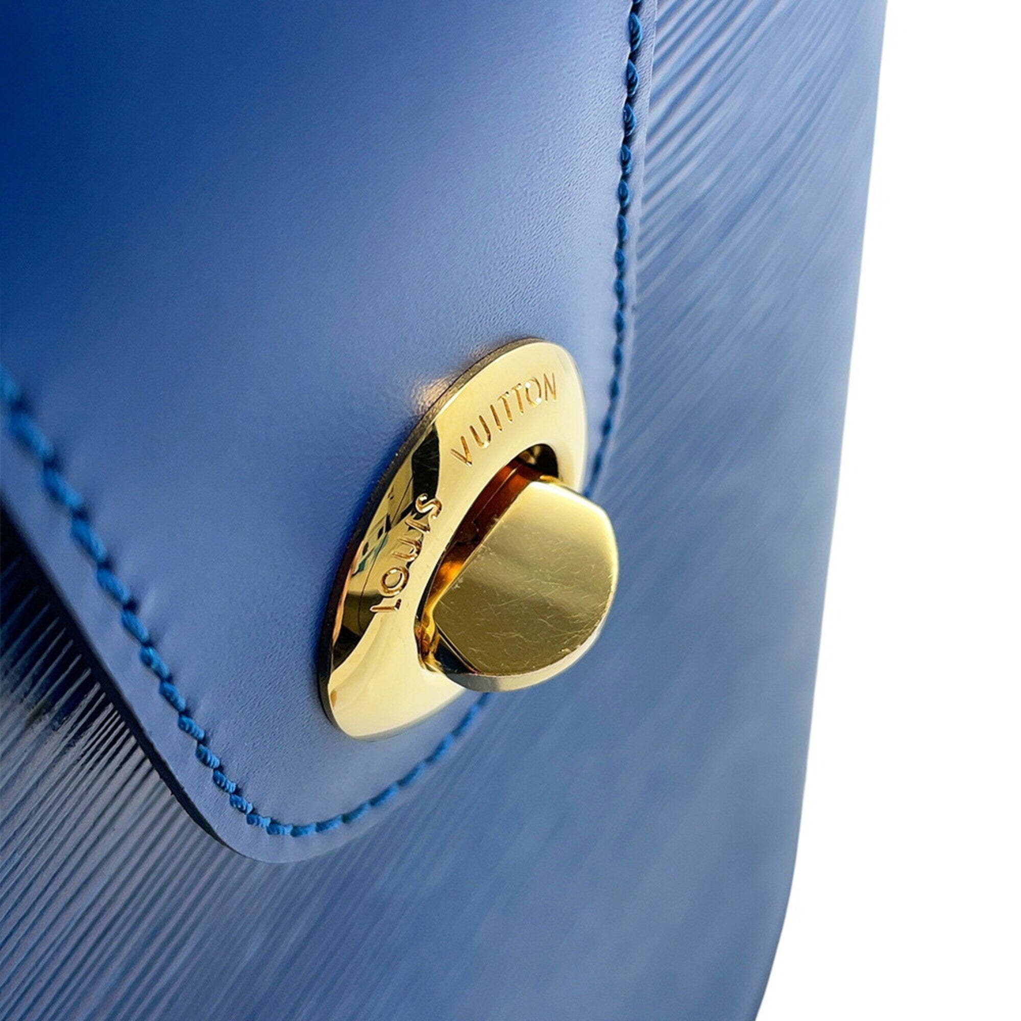 Louis Vuitton Toledo Blue Epi Leather Handbag Shoulder Bag (Pre-Owned)