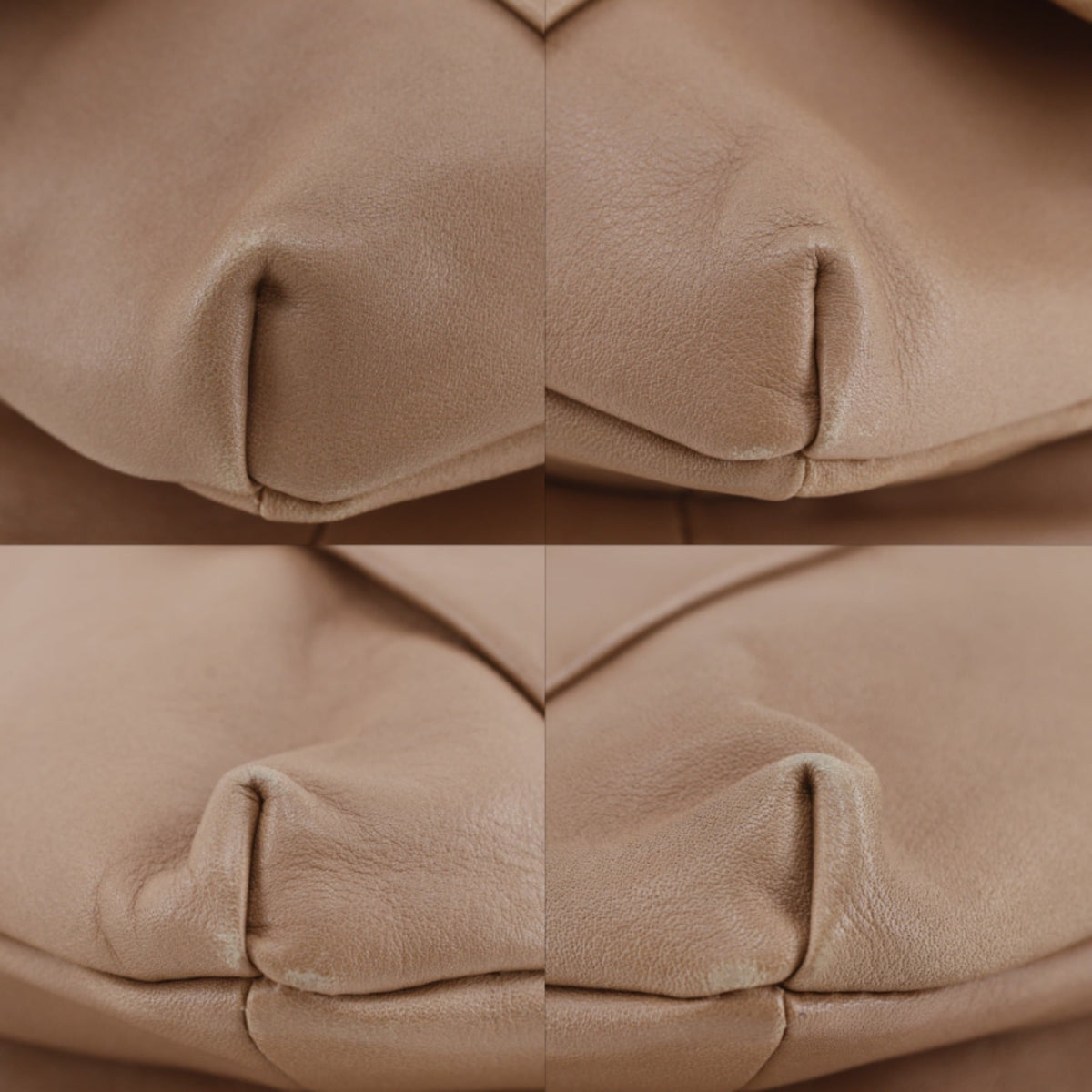 Anya Hindmarch Beige Leather Shoulder Bag (Pre-Owned)