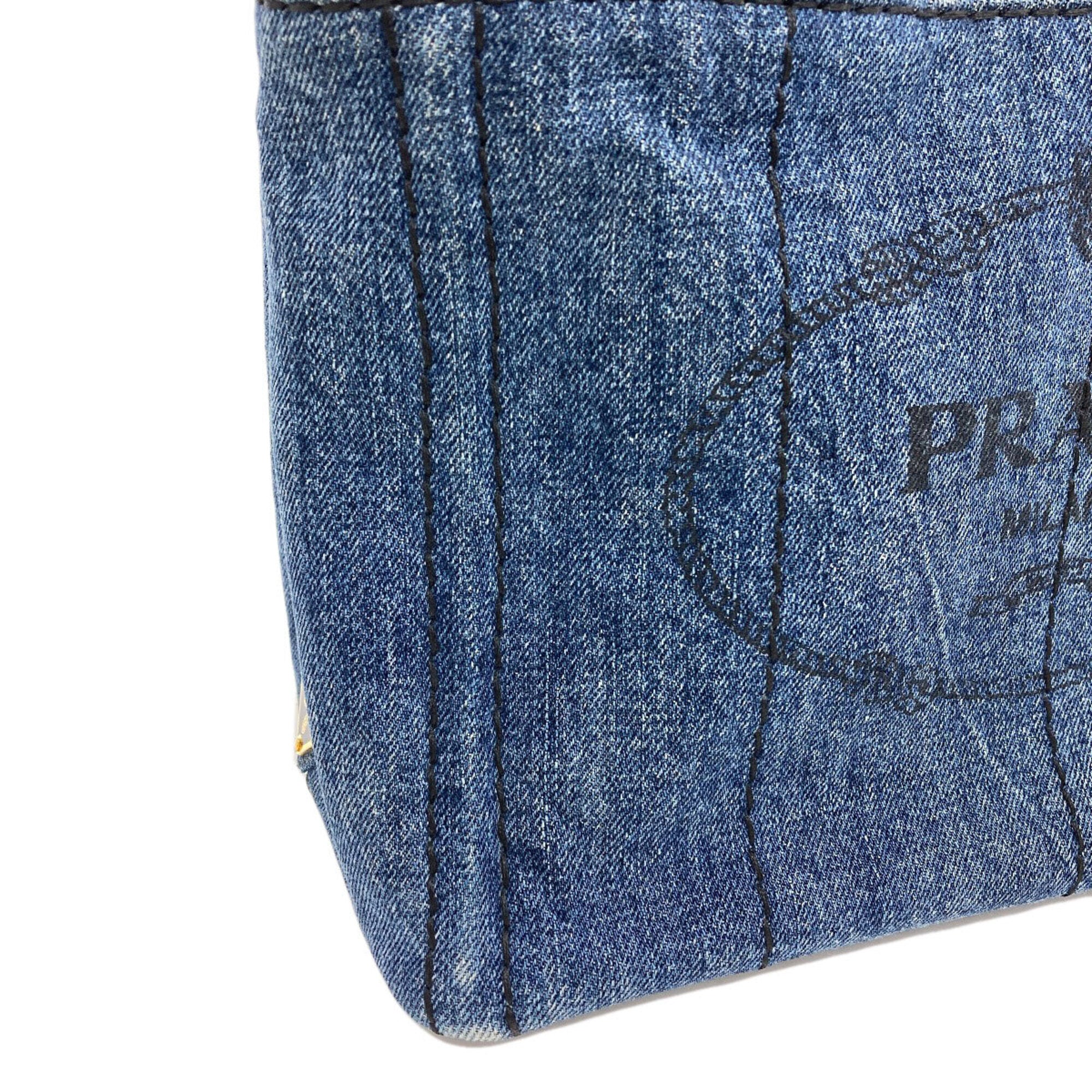 Prada Blue Denim Handbag (Pre-Owned)