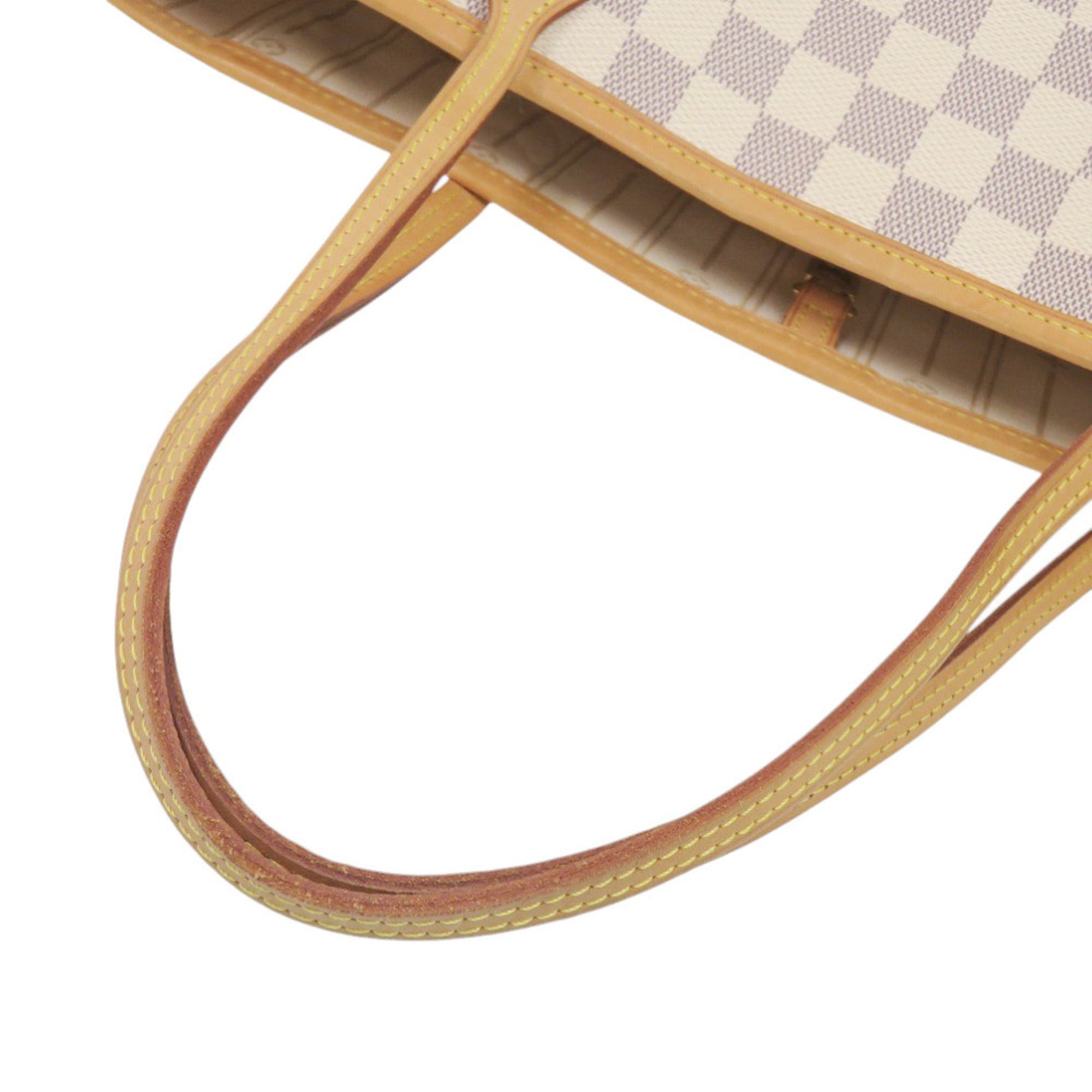 Louis Vuitton White Damier Azur Tote Bag (Pre-Owned)