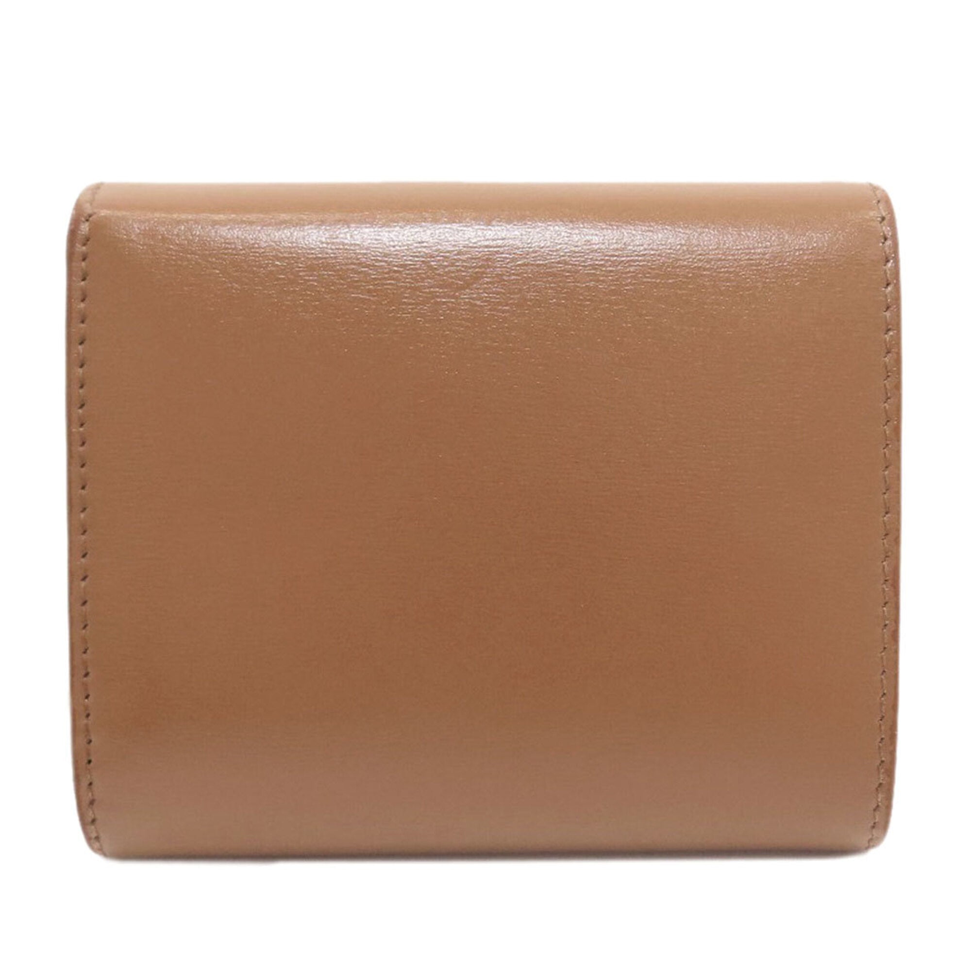Celine Brown Leather Wallet (Tri-Fold) (Pre-Owned)