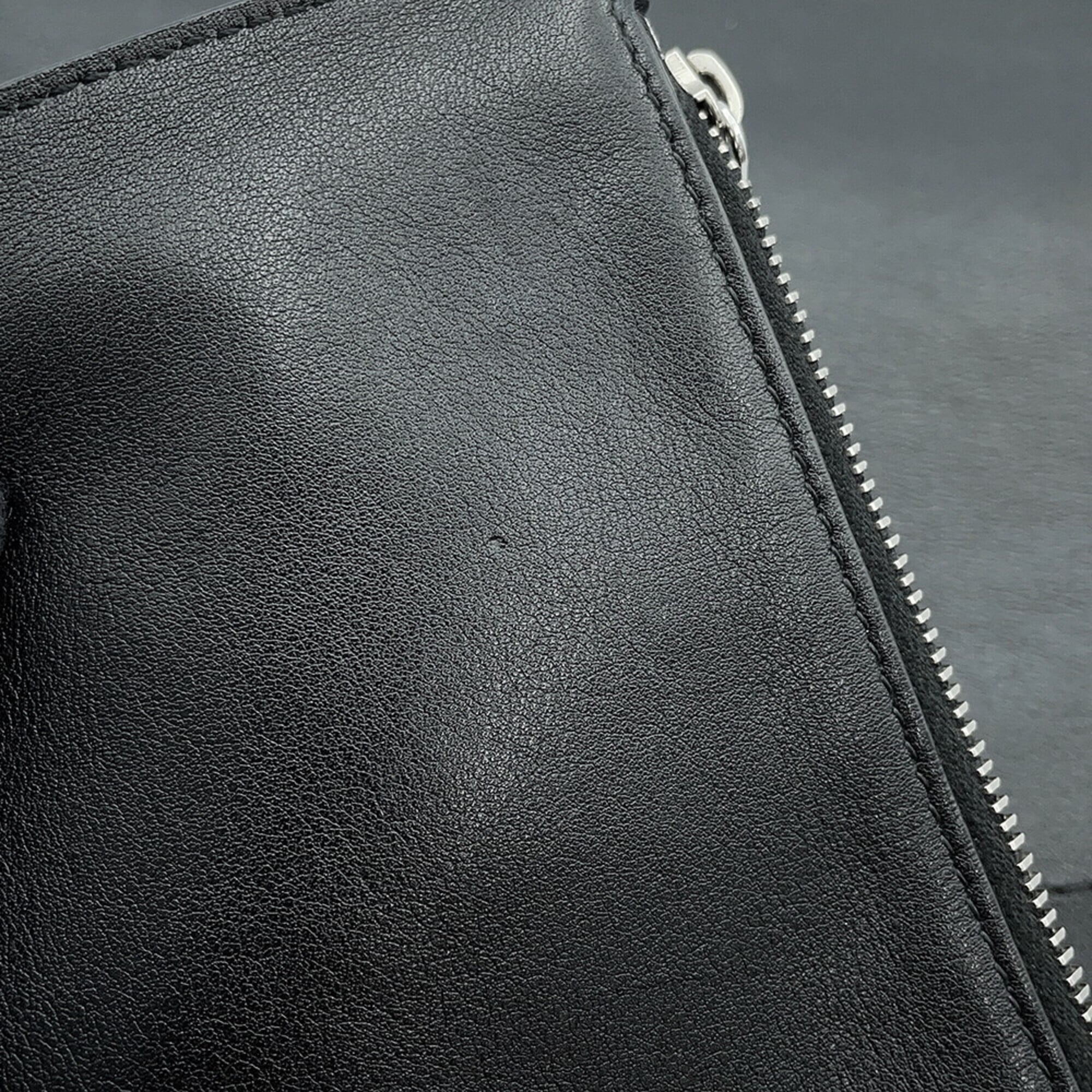 Yves Saint Laurent Black Leather Handbag Shoulder Bag (Pre-Owned)