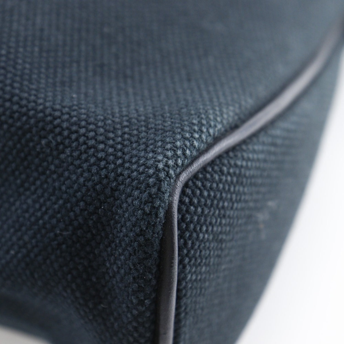 Hermes Black Canvas Pouch (Pre-Owned)