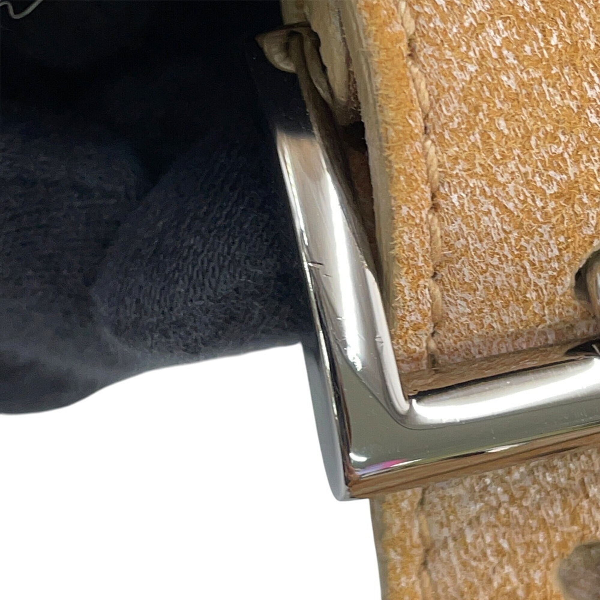 Prada Beige Fur Handbag Pouch Tote Bag (Pre-Owned)