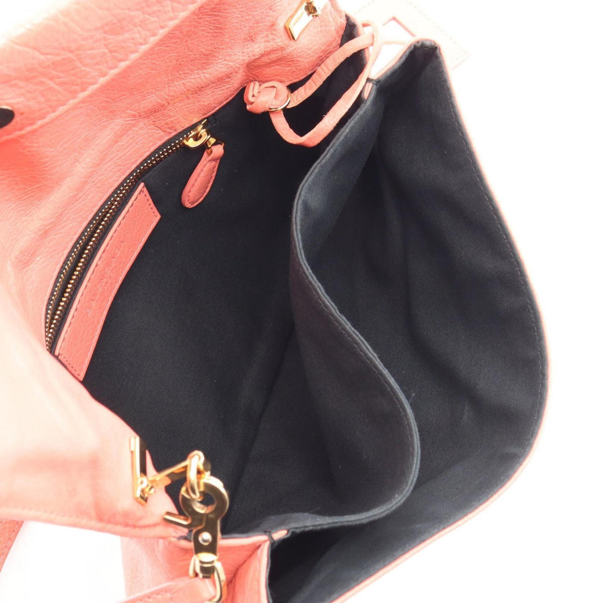 Balenciaga Orange Leather Clutch Bag (Pre-Owned)