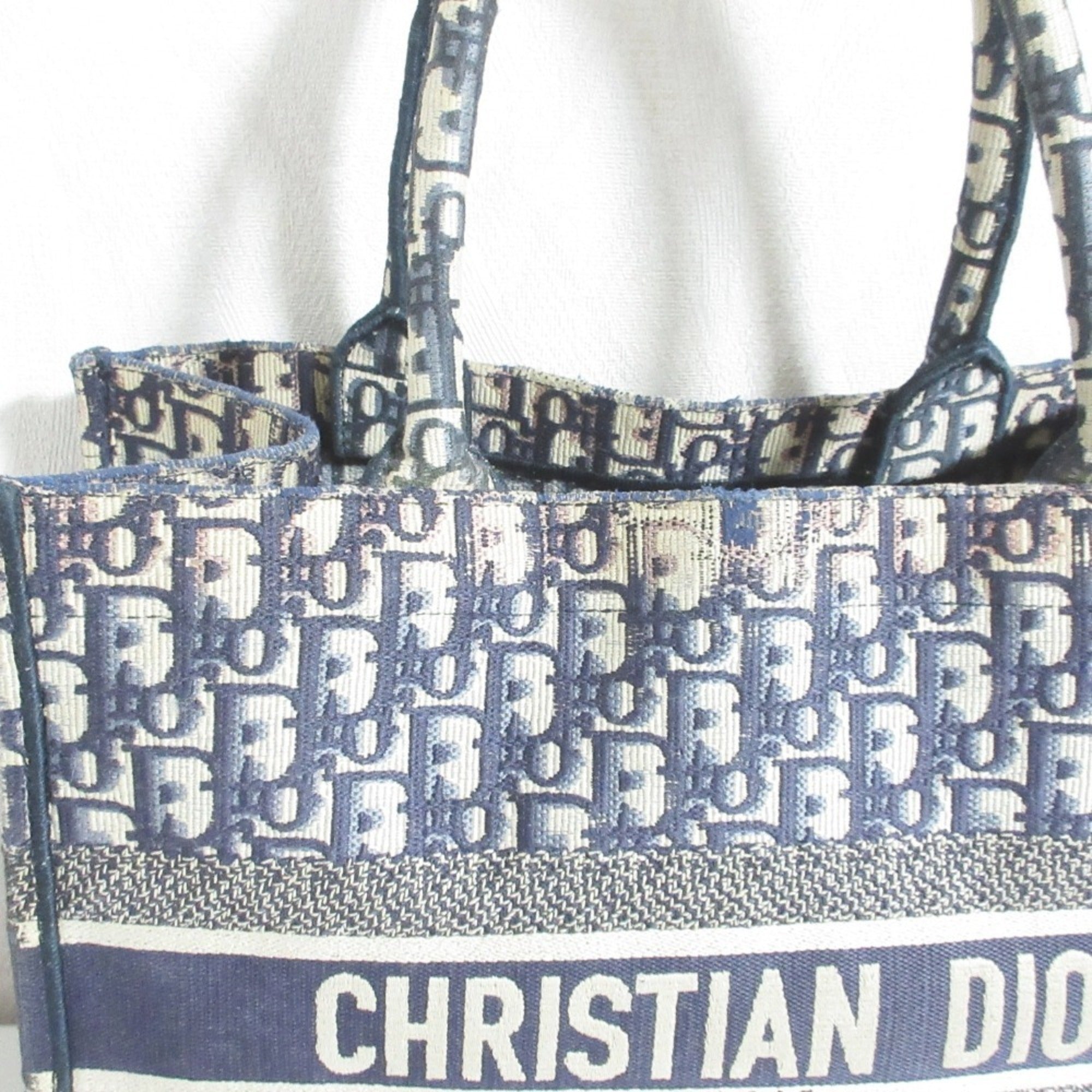 Christian Dior Navy Handbag Tote Bag (Pre-Owned)