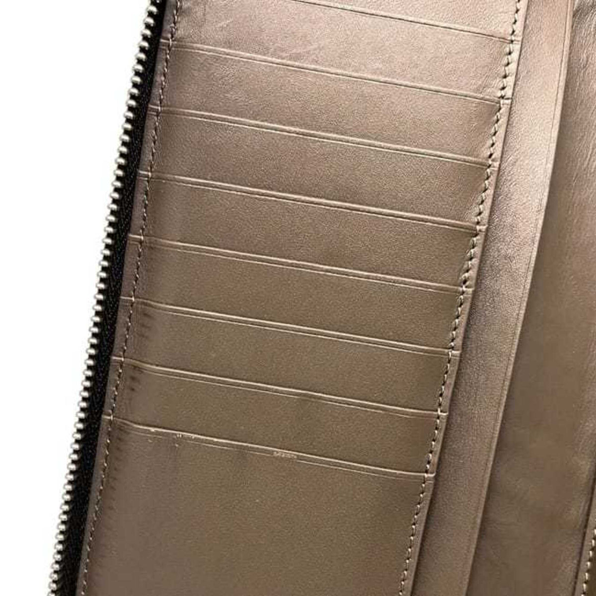 Loewe Beige Brown Leather Long Wallet (Bi-Fold) (Pre-Owned)