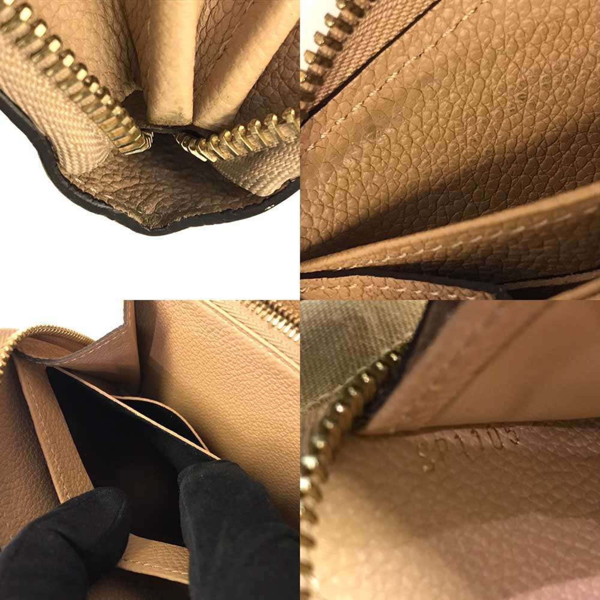 Louis Vuitton Monogram Empreinte Beige Dune Monogram Empreinte Long Wallet (Bi-Fold) (Pre-Owned)