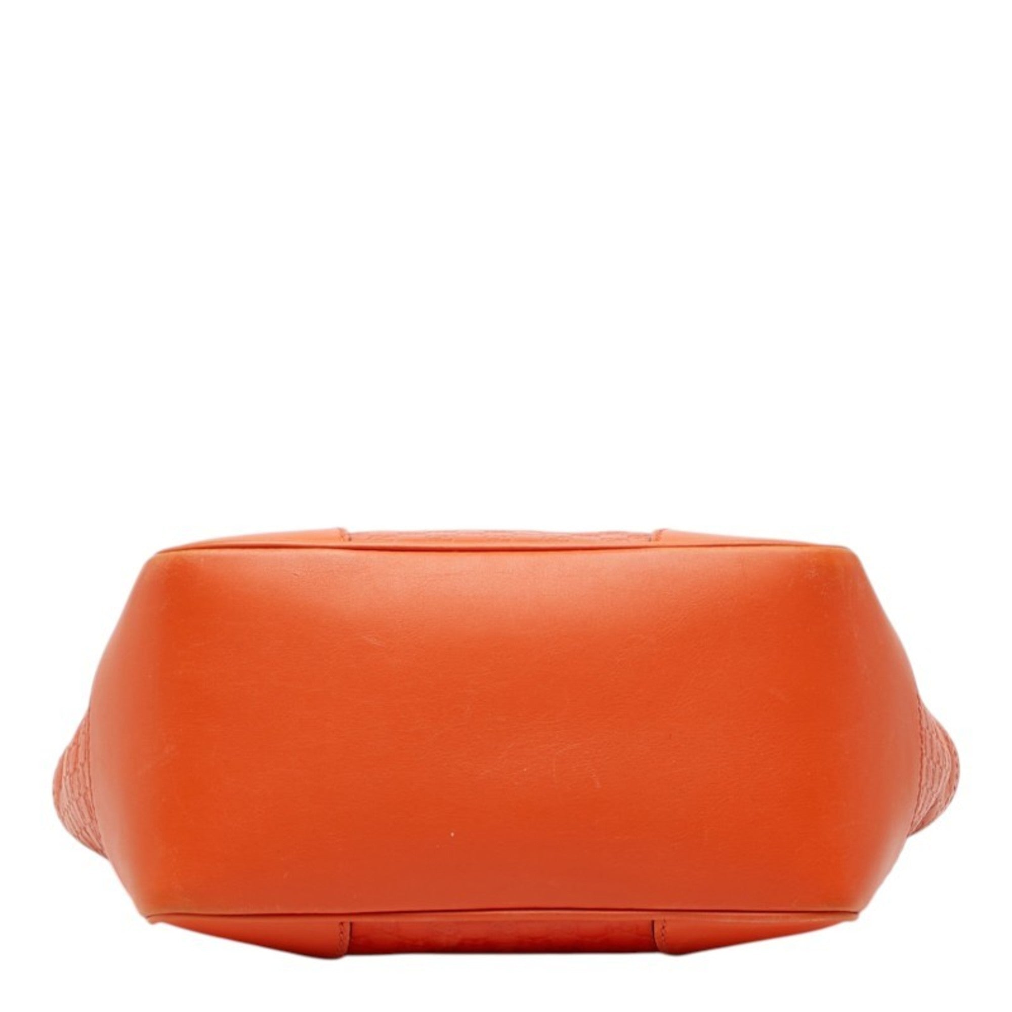 Gucci Microguccissima Orange Leather Handbag Shoulder Bag (Pre-Owned)
