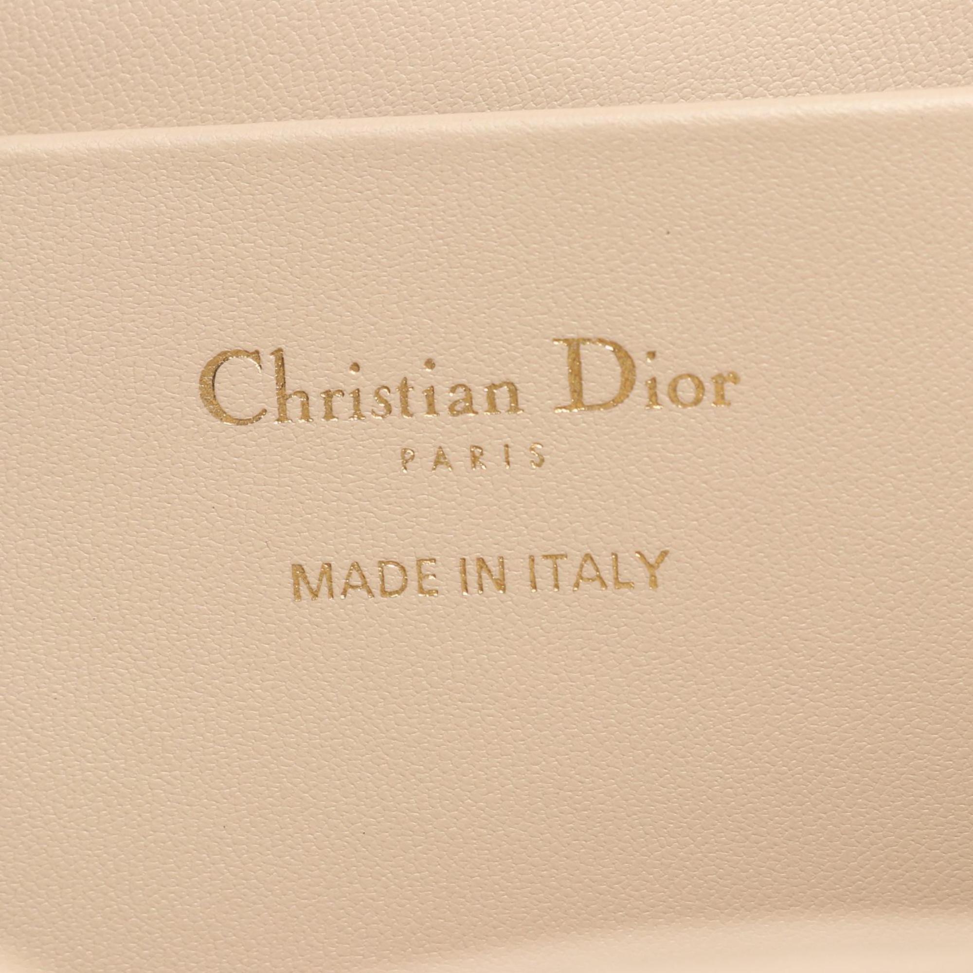 Christian Dior Beige Leather Backpack Handbag (Pre-Owned)