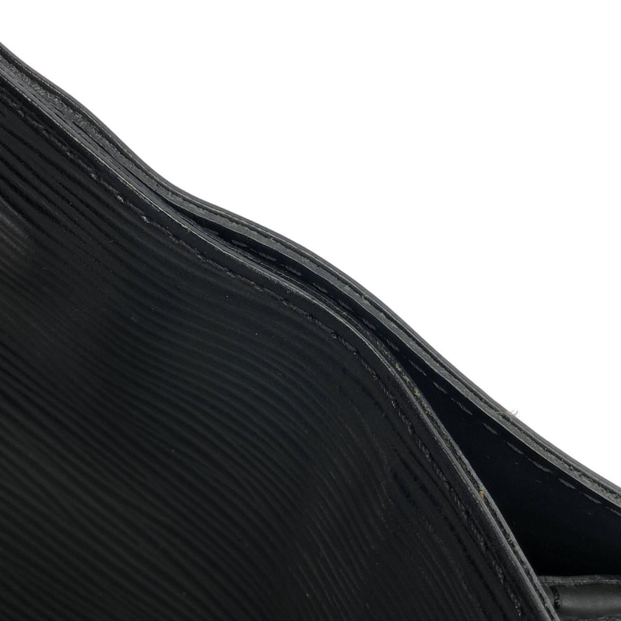 Louis Vuitton Black Leather Shoulder Bag (Pre-Owned)