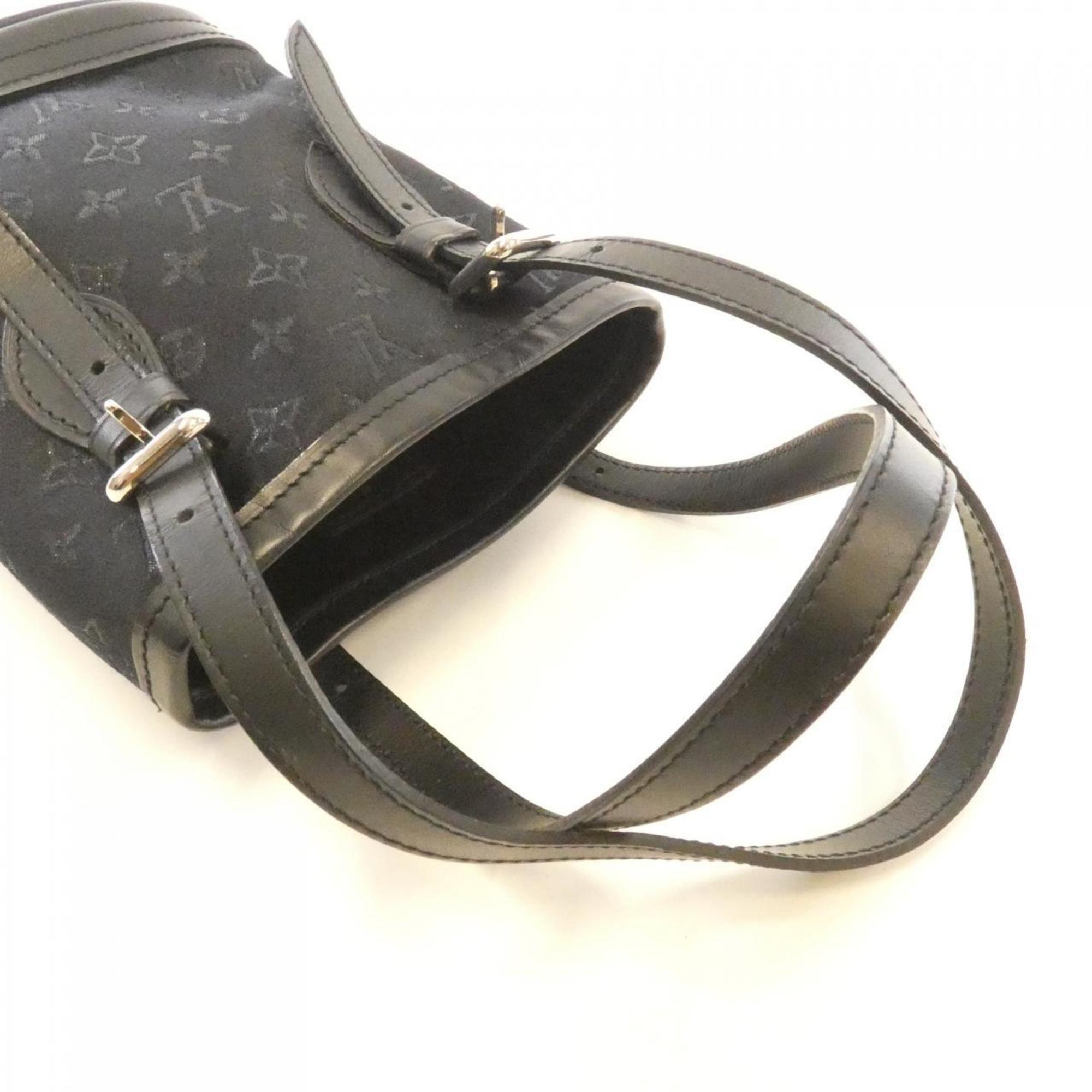 Louis Vuitton Monogram Satin Black Monogram Satin Handbag (Pre-Owned)