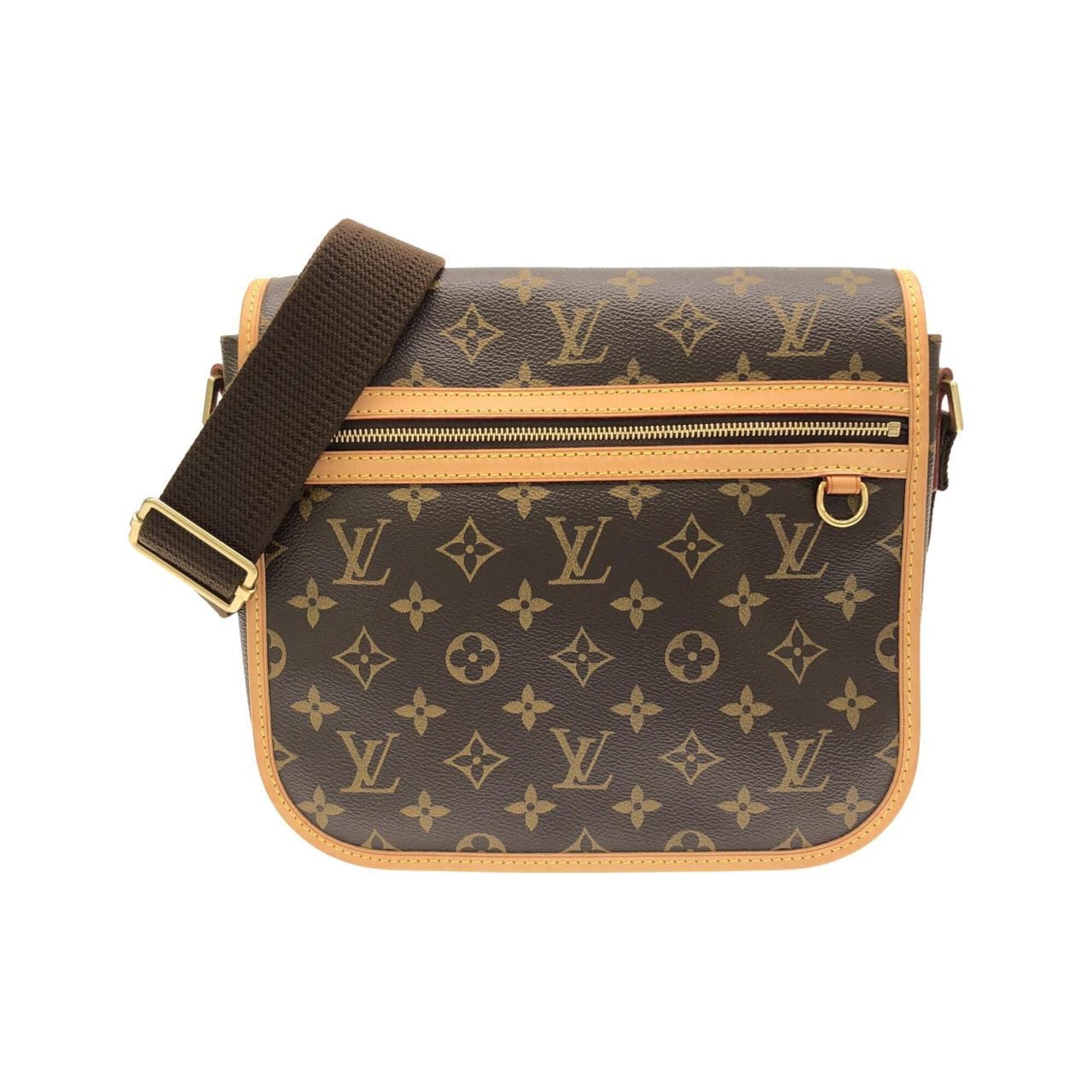 Louis Vuitton Marron Coated Canvas Shoulder Bag (Pre-Owned)