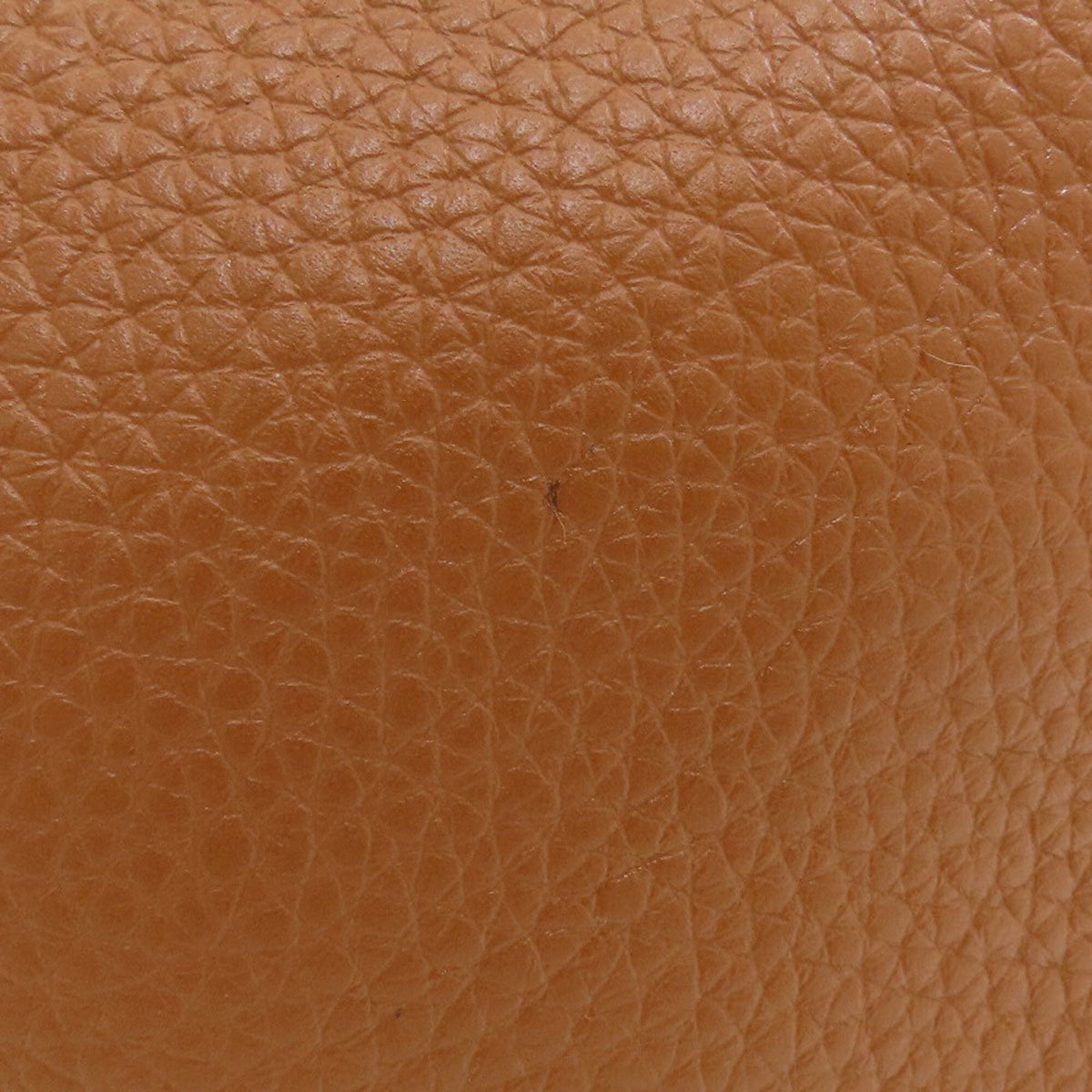 Hermes Gold Taurillon Clemence Leather Handbag (Pre-Owned)
