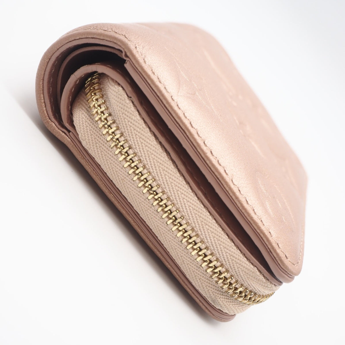 Louis Vuitton Monogram Pink Beige Leather Wallet (Bi-Fold) (Pre-Owned)